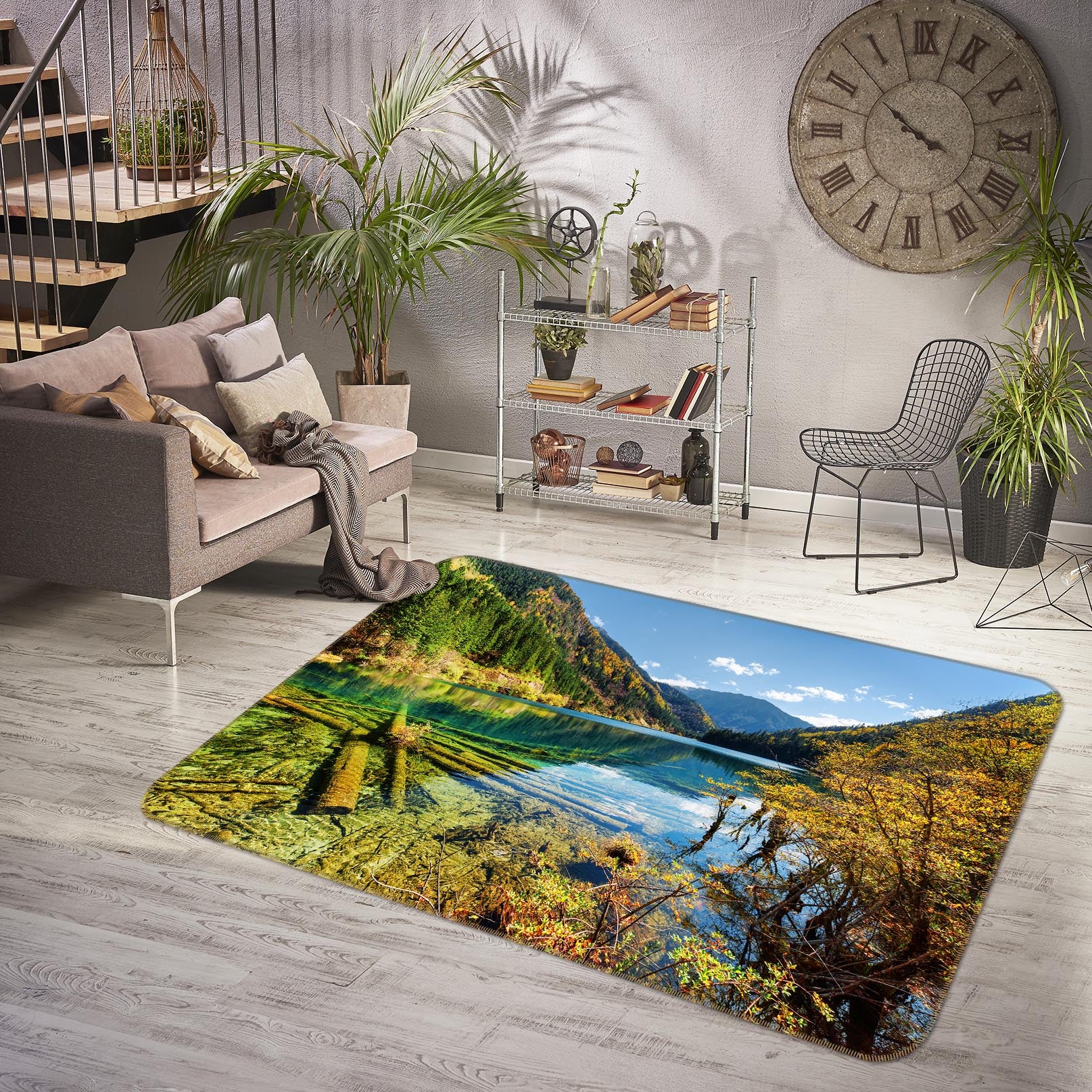 3D Lake 29215 Non Slip Rug Mat