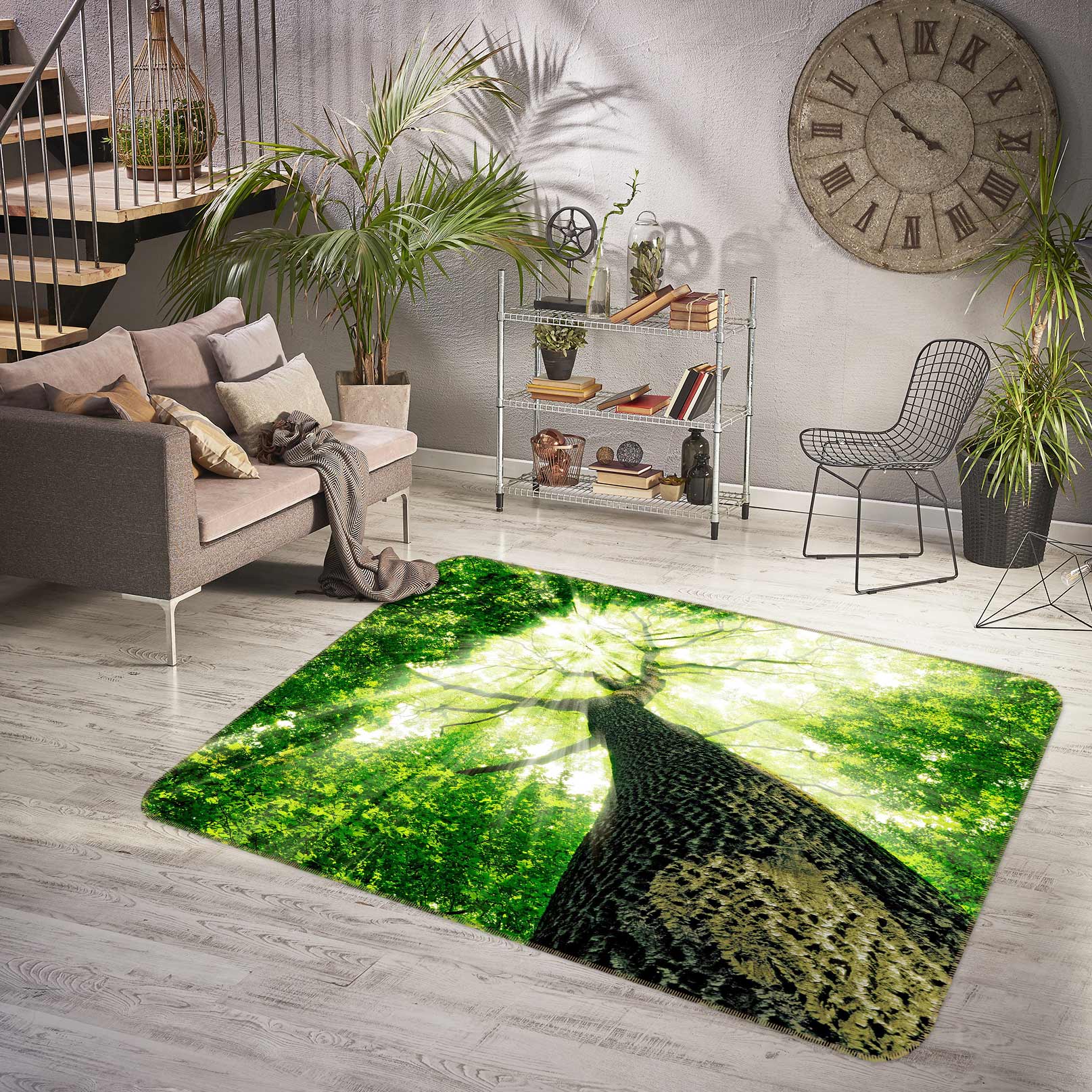 3D Trees 77005 Non Slip Rug Mat
