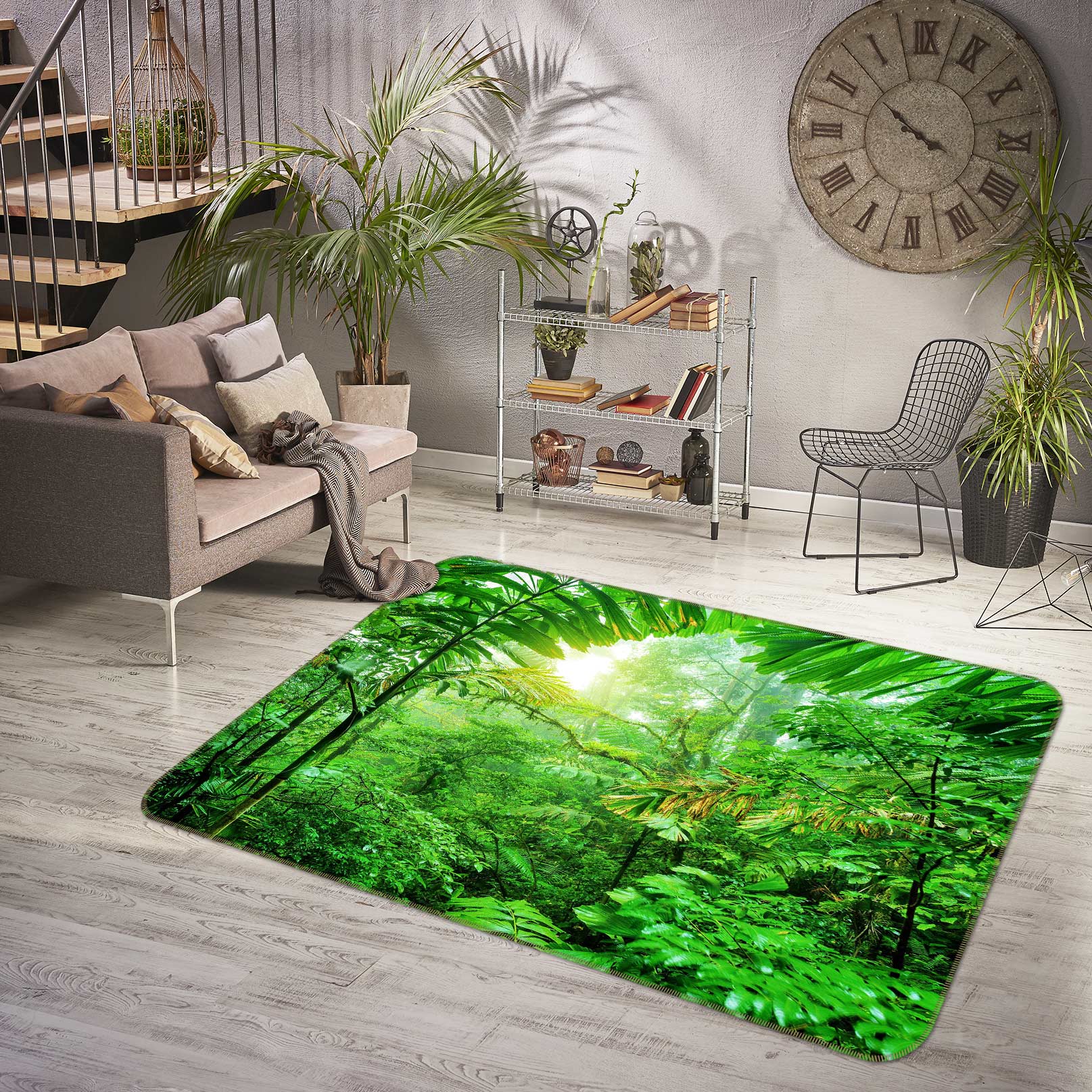 3D Jungle 77124 Non Slip Rug Mat
