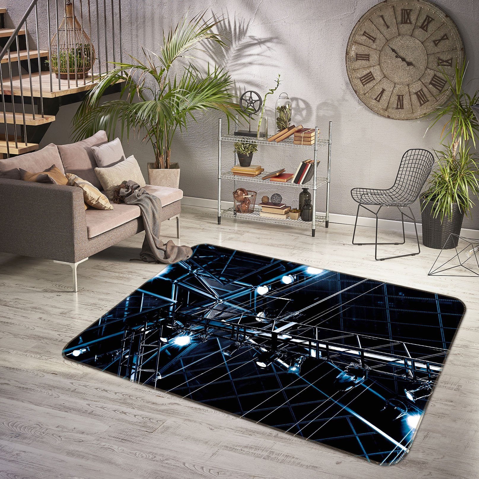 3D Bright Light 1004 Noirblanc777 Rug Non Slip Rug Mat Mat AJ Creativity Home 