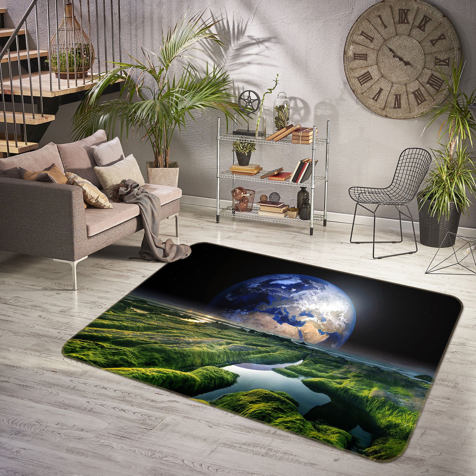3D Earth 36194 Non Slip Rug Mat