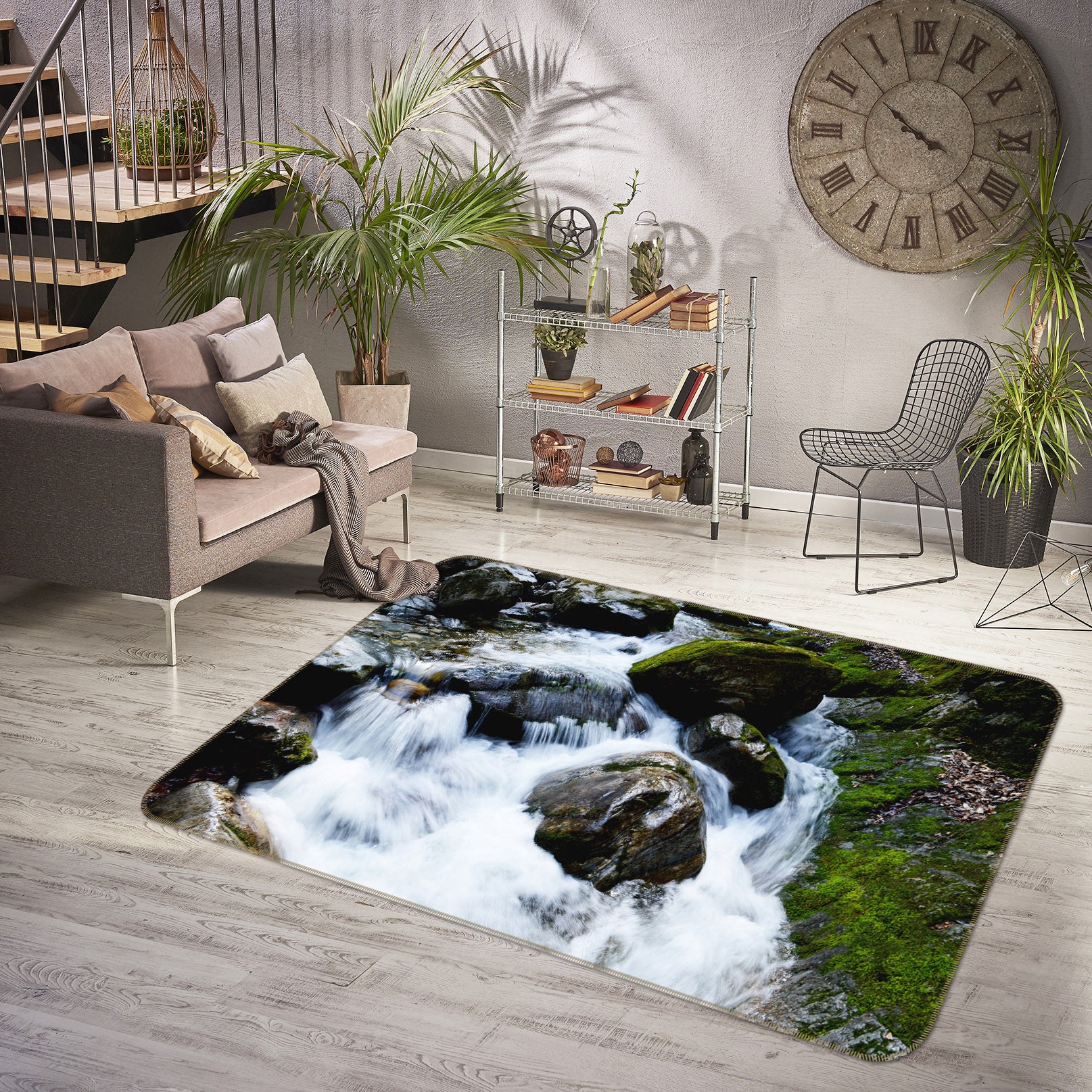 3D Torrent Stone 29212 Non Slip Rug Mat