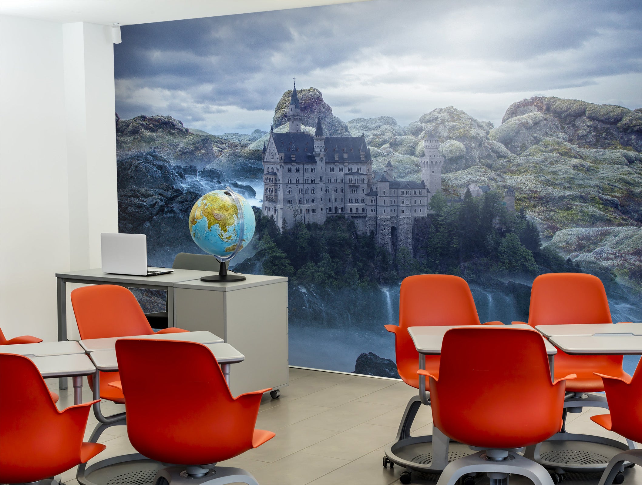 3D castle between the rocks 20 Wall Murals Wallpaper AJ Wallpaper 2 