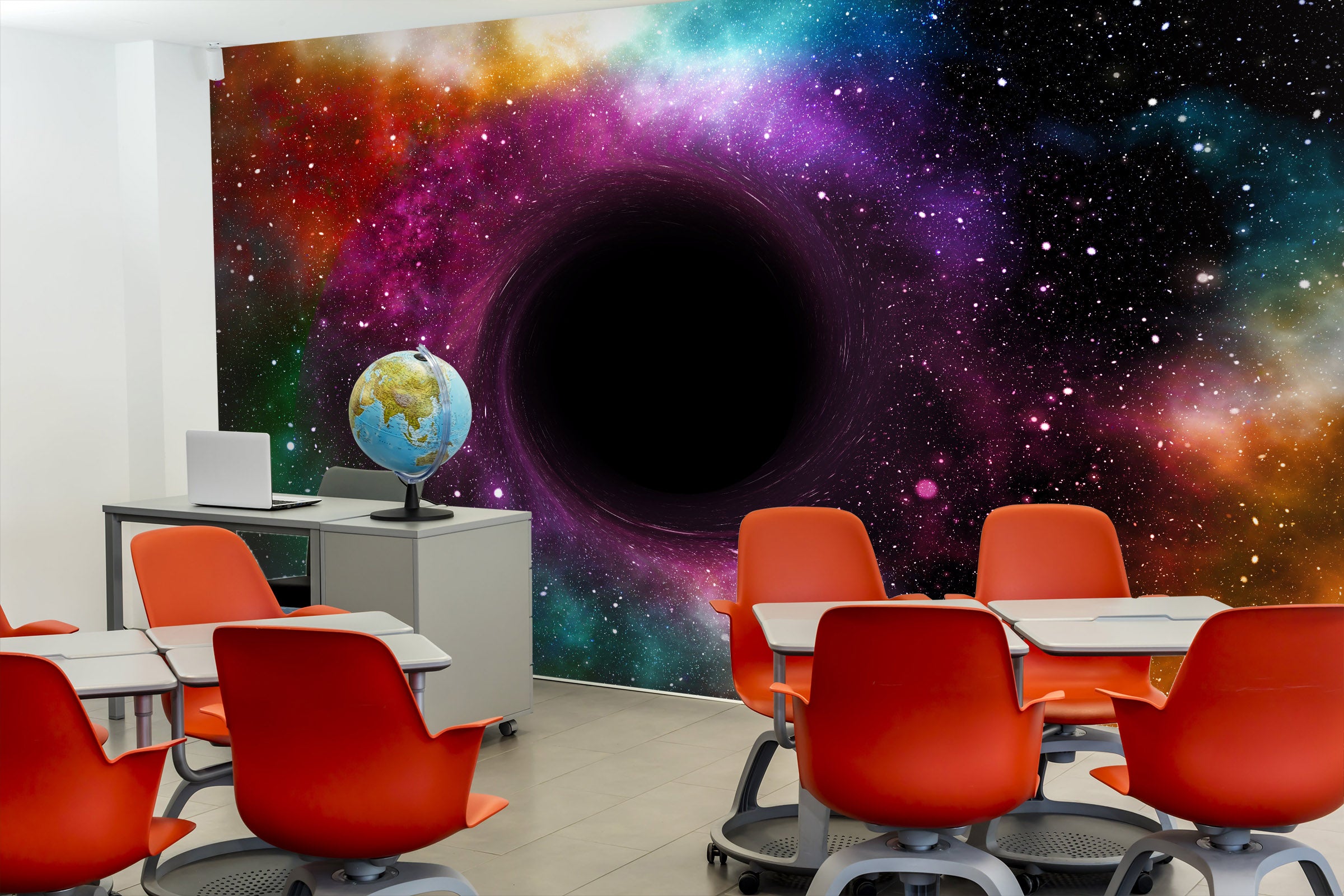 3D Wormhole Stars 137 Wall Murals