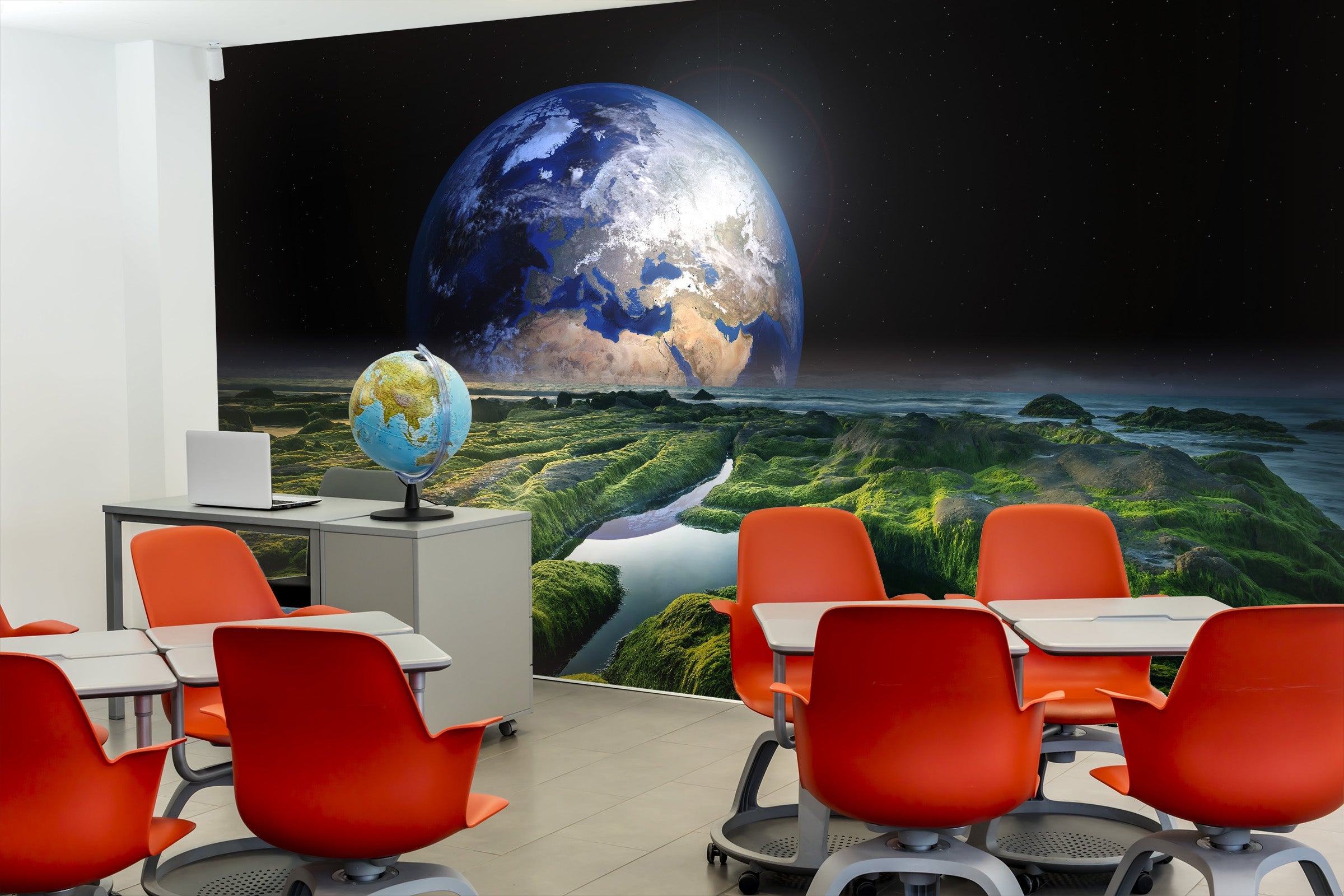 3D Earth above the plants 37 Wall Murals Wallpaper AJ Wallpaper 2 