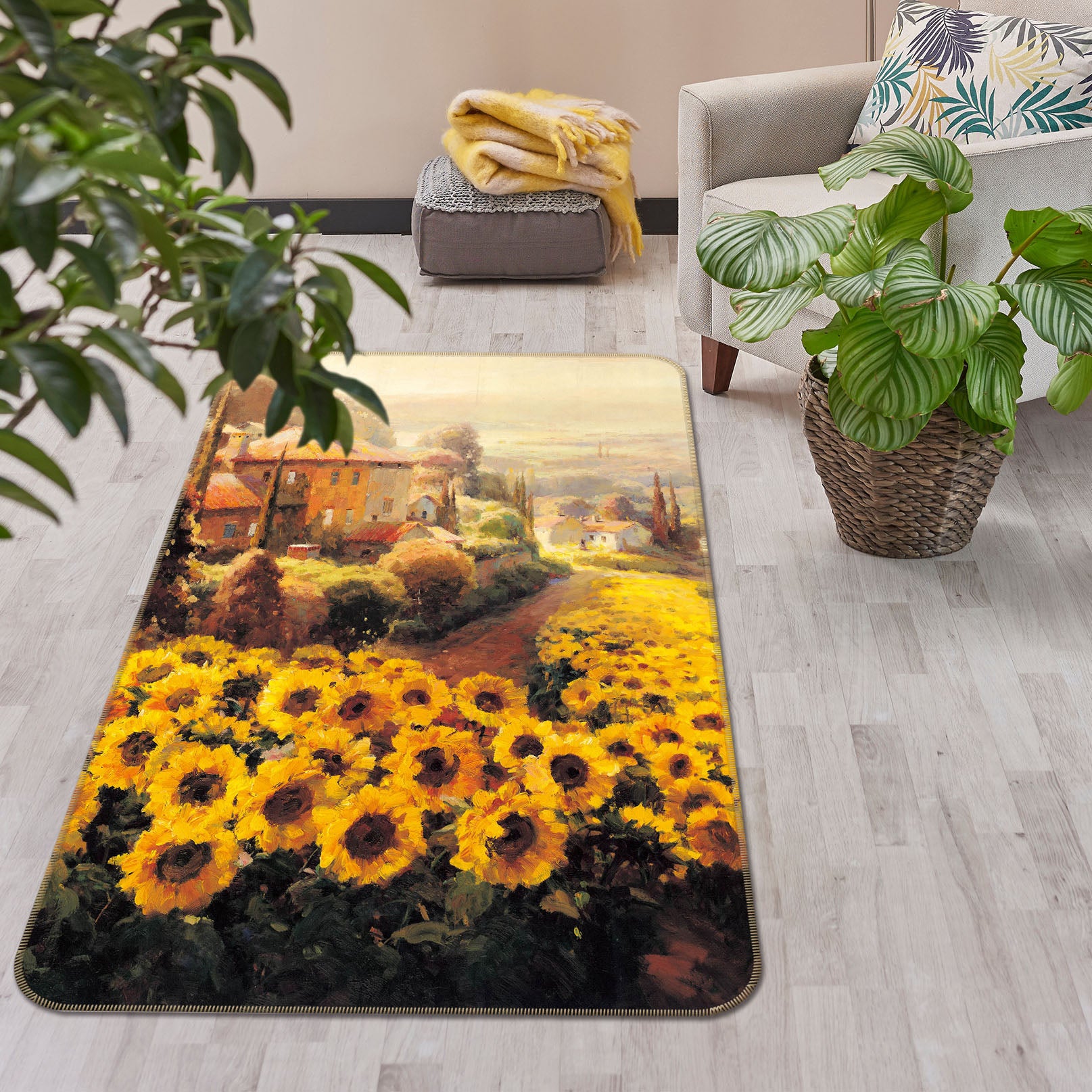 3D Sunflower 32165 Non Slip Rug Mat