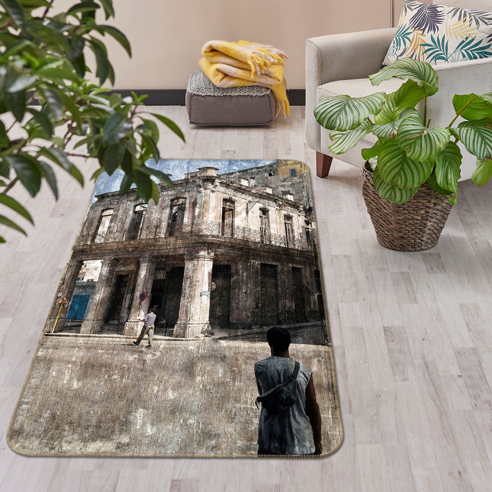 3D Building 32152 Non Slip Rug Mat