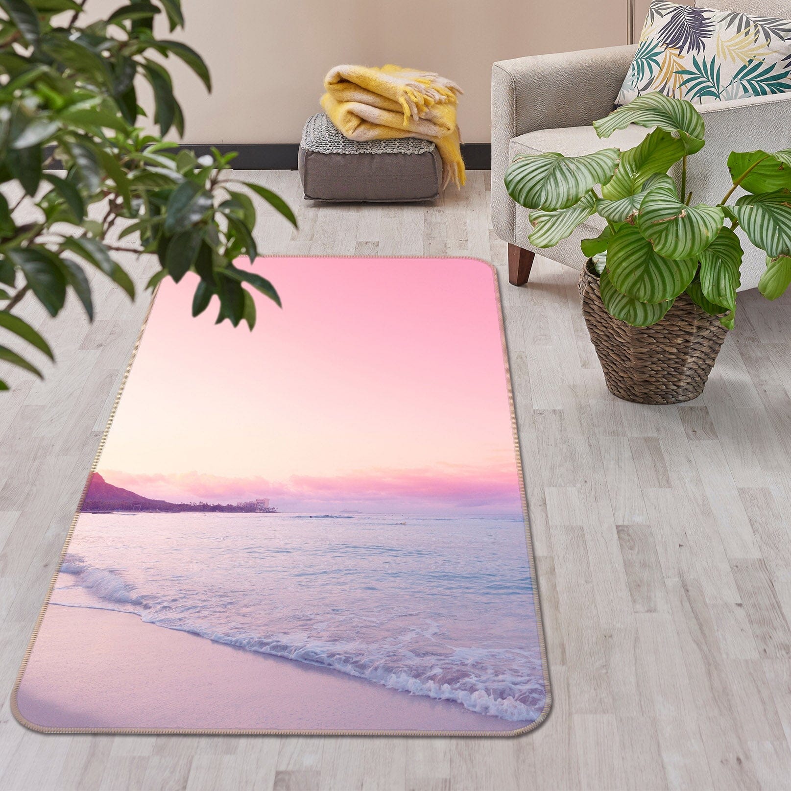 3D Pink World 1018 Noirblanc777 Rug Non Slip Rug Mat Mat AJ Creativity Home 