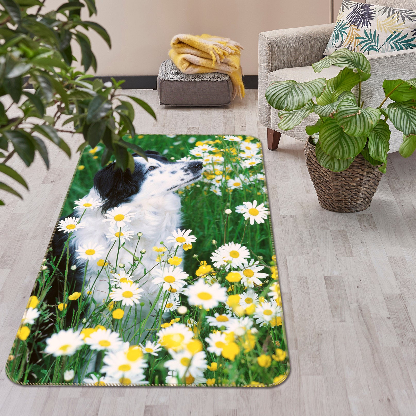 3D Shepherd Dog 185 Animal Non Slip Rug Mat