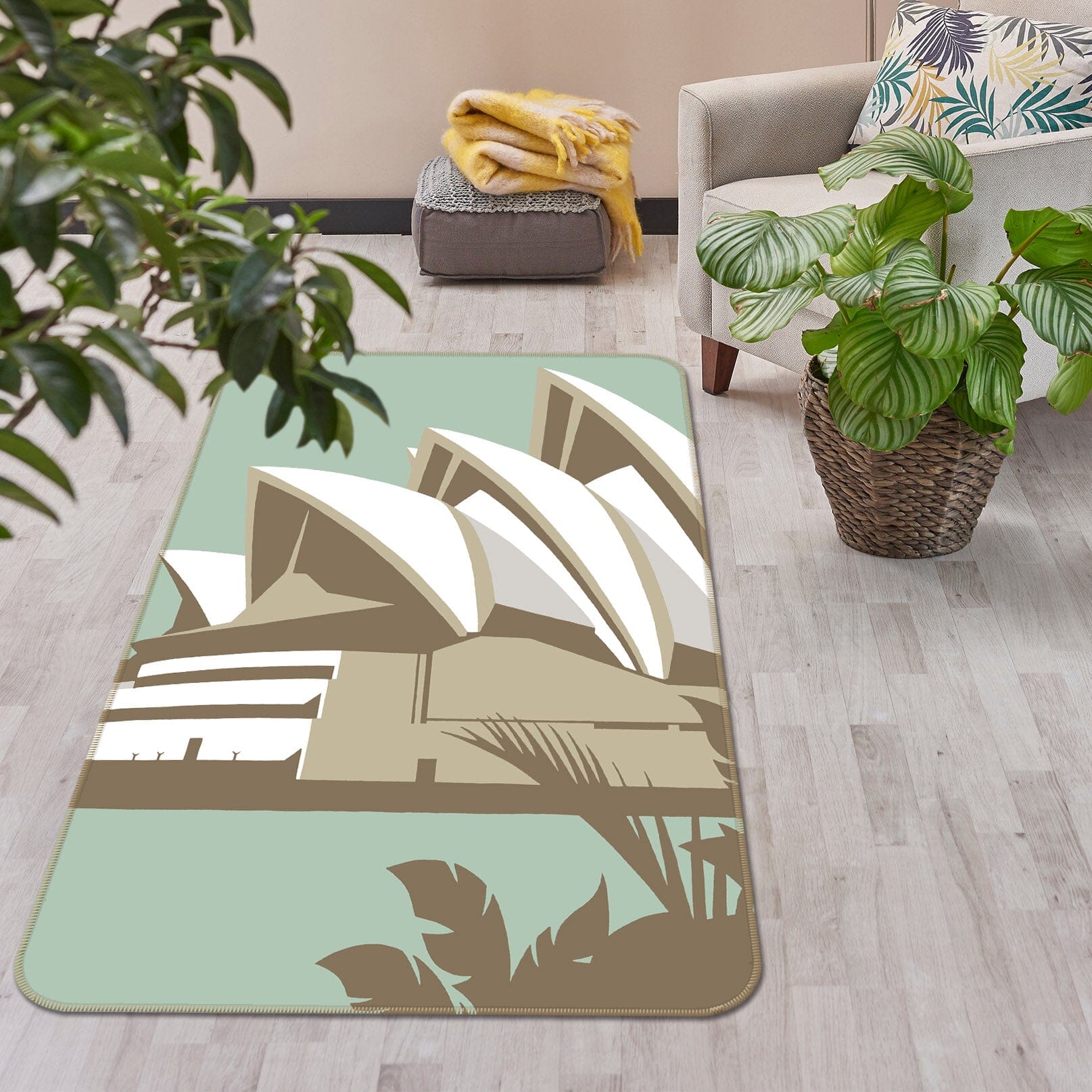 3D Sydney Opera House 1159 Steve Read Rug Non Slip Rug Mat Mat AJ Creativity Home 