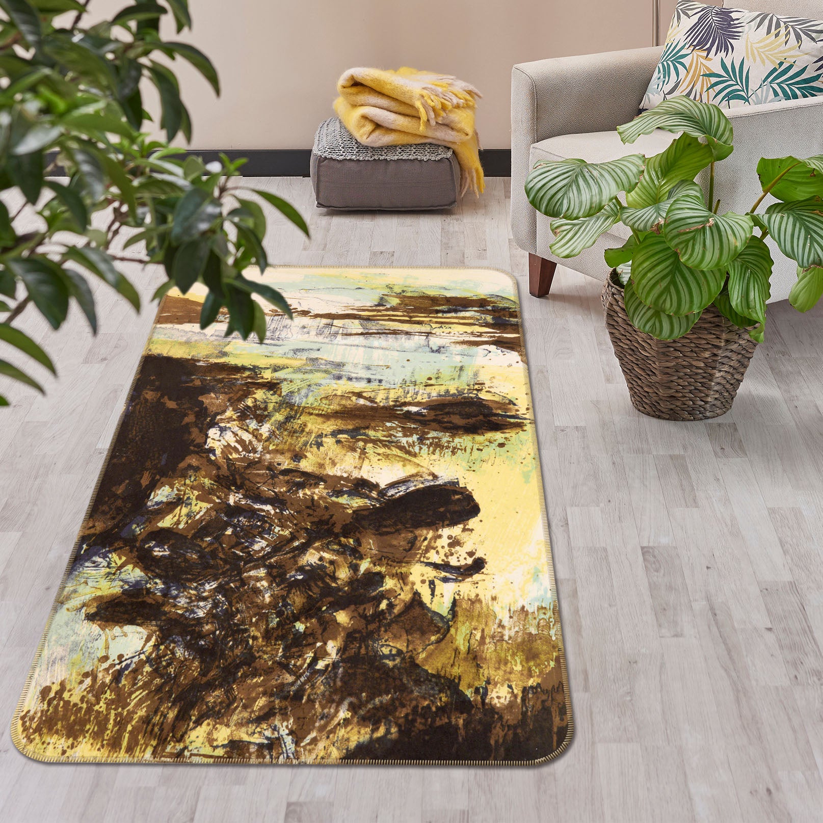 3D Pattern 27147 Non Slip Rug Mat