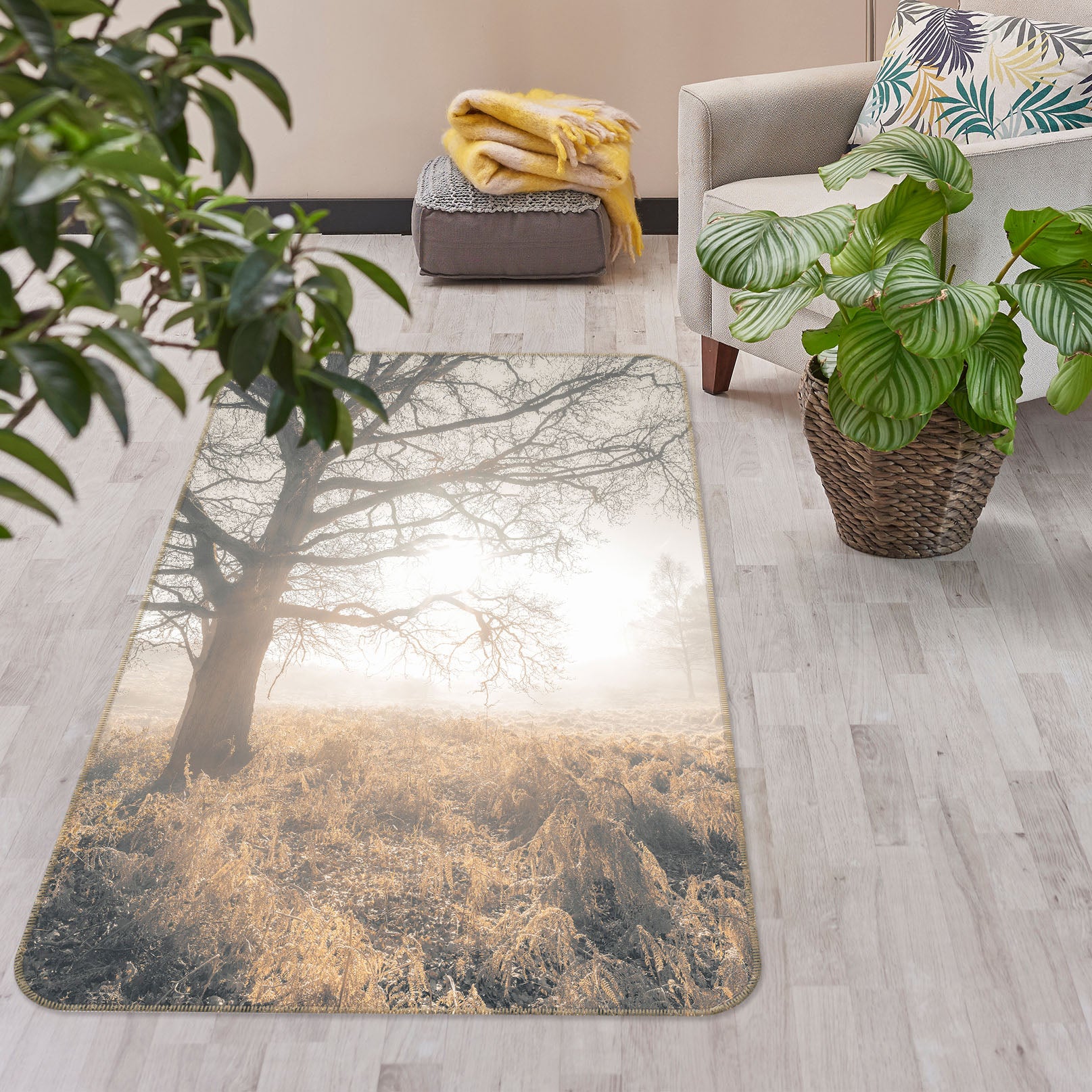 3D Forest 83298 Assaf Frank Rug Non Slip Rug Mat
