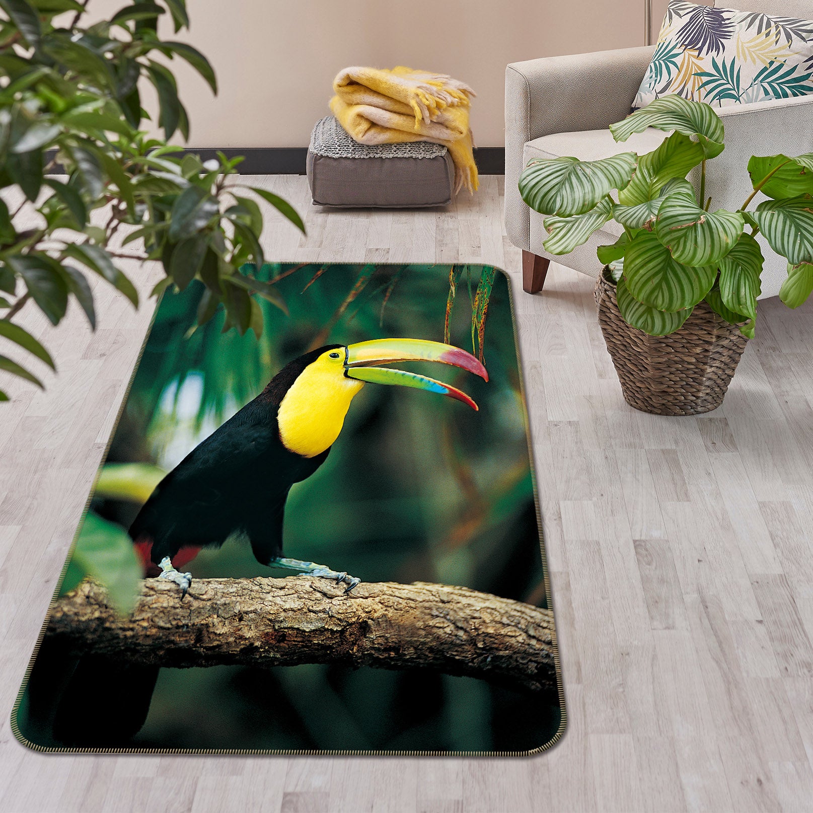 3D Long-Billed Bird 69038 Animal Non Slip Rug Mat