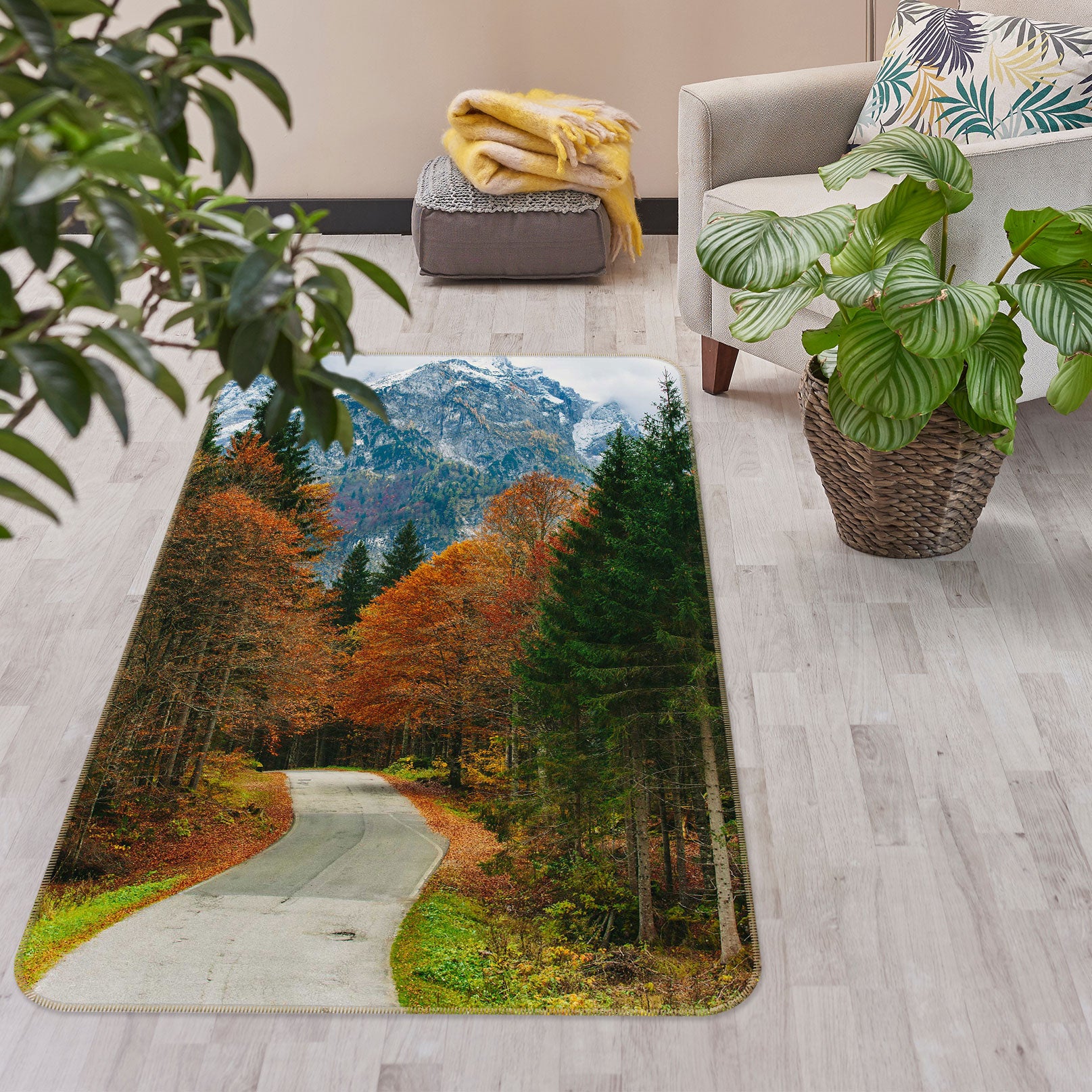3D Shulin Street 33056 Non Slip Rug Mat