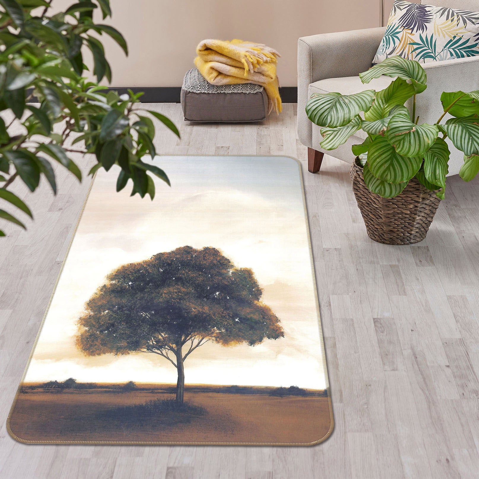 3D Tree 32181 Non Slip Rug Mat