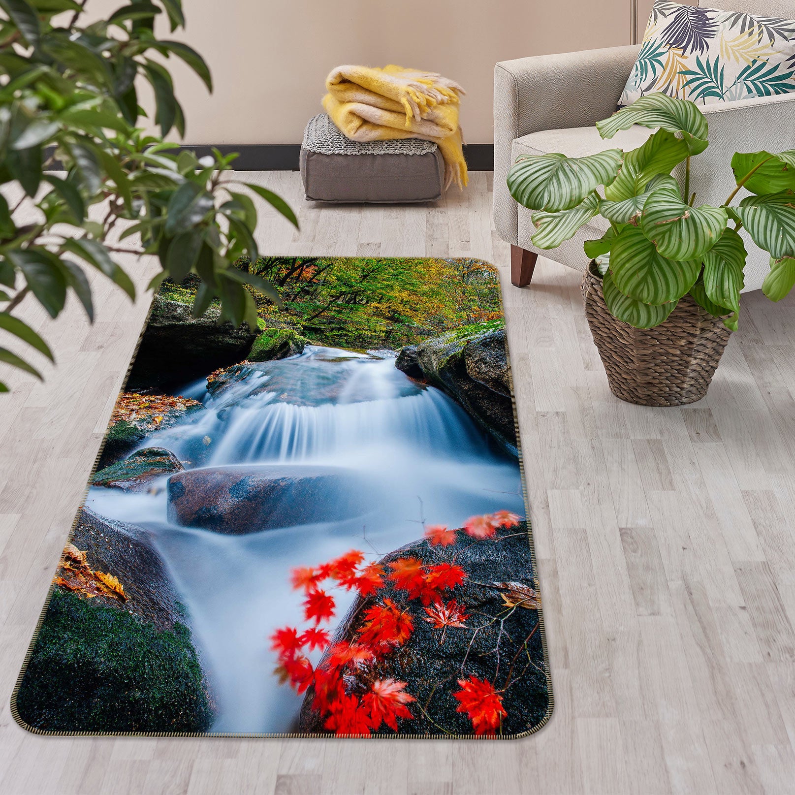 3D Waterfall 27038 Non Slip Rug Mat