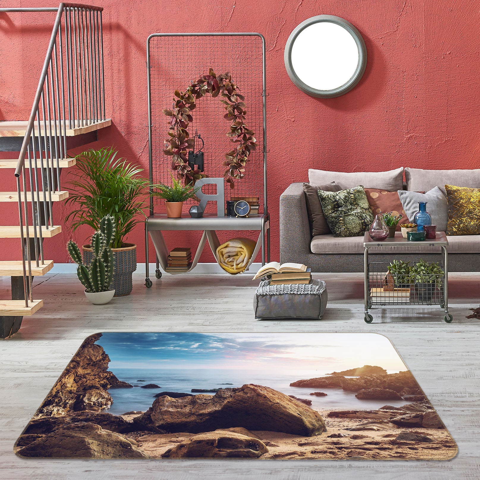 3D Sea Stone 35172 Non Slip Rug Mat