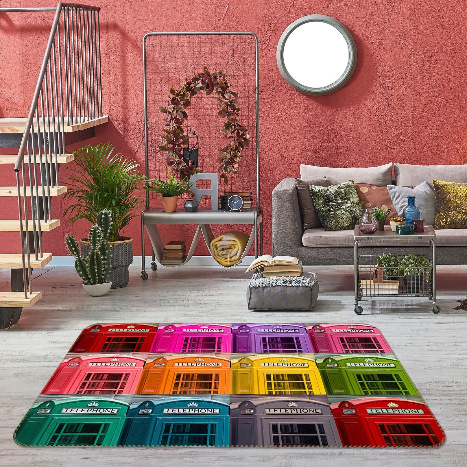 3D Color House 3003 Assaf Frank Rug Non Slip Rug Mat Mat AJ Creativity Home 