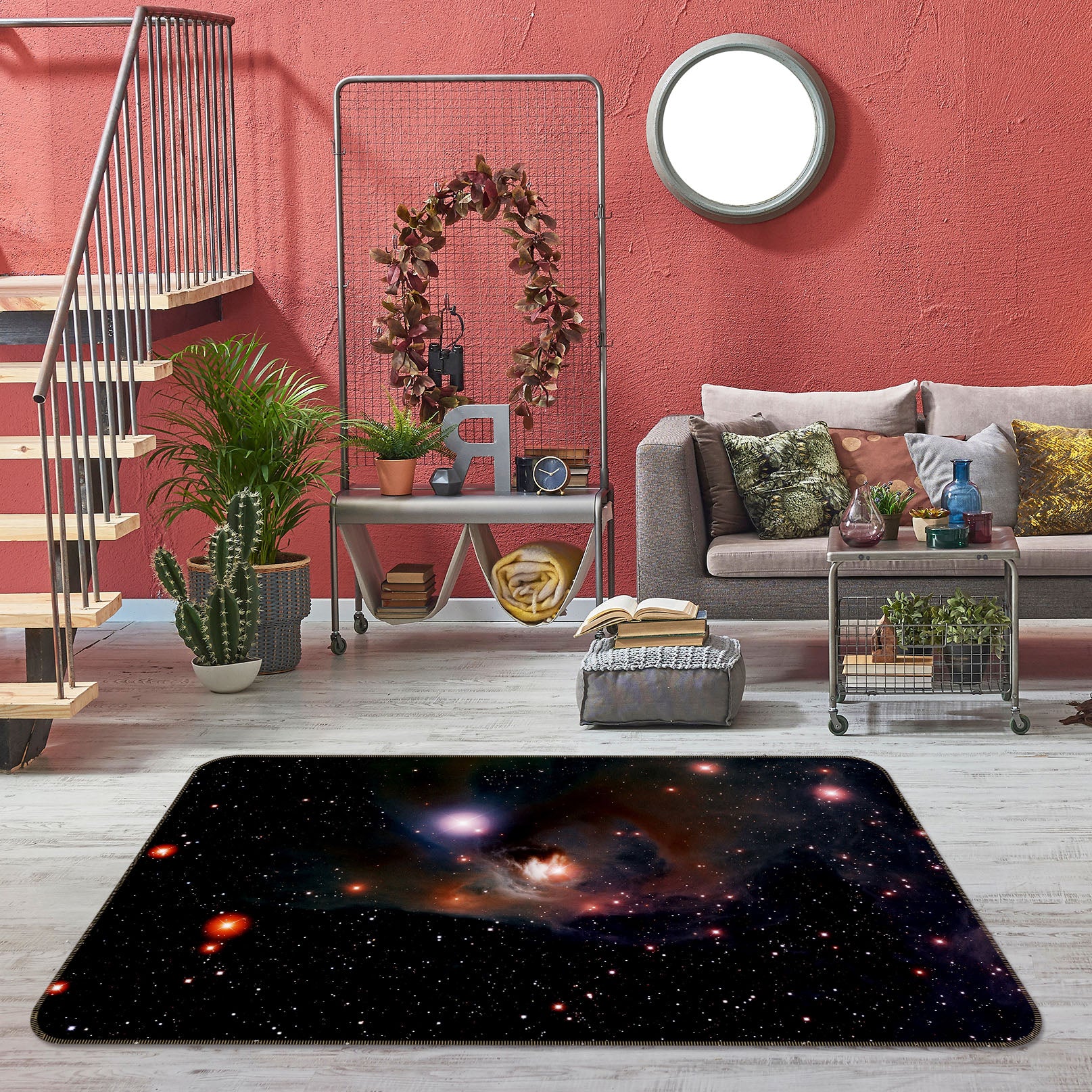 3D Starry Sky 31124 Non Slip Rug Mat
