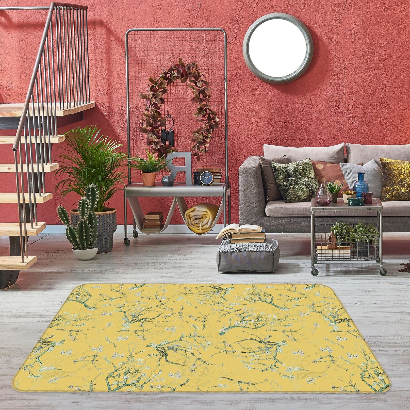 3D Green Leaf 149 Uta Naumann Rug Non Slip Rug Mat Mat AJ Creativity Home 