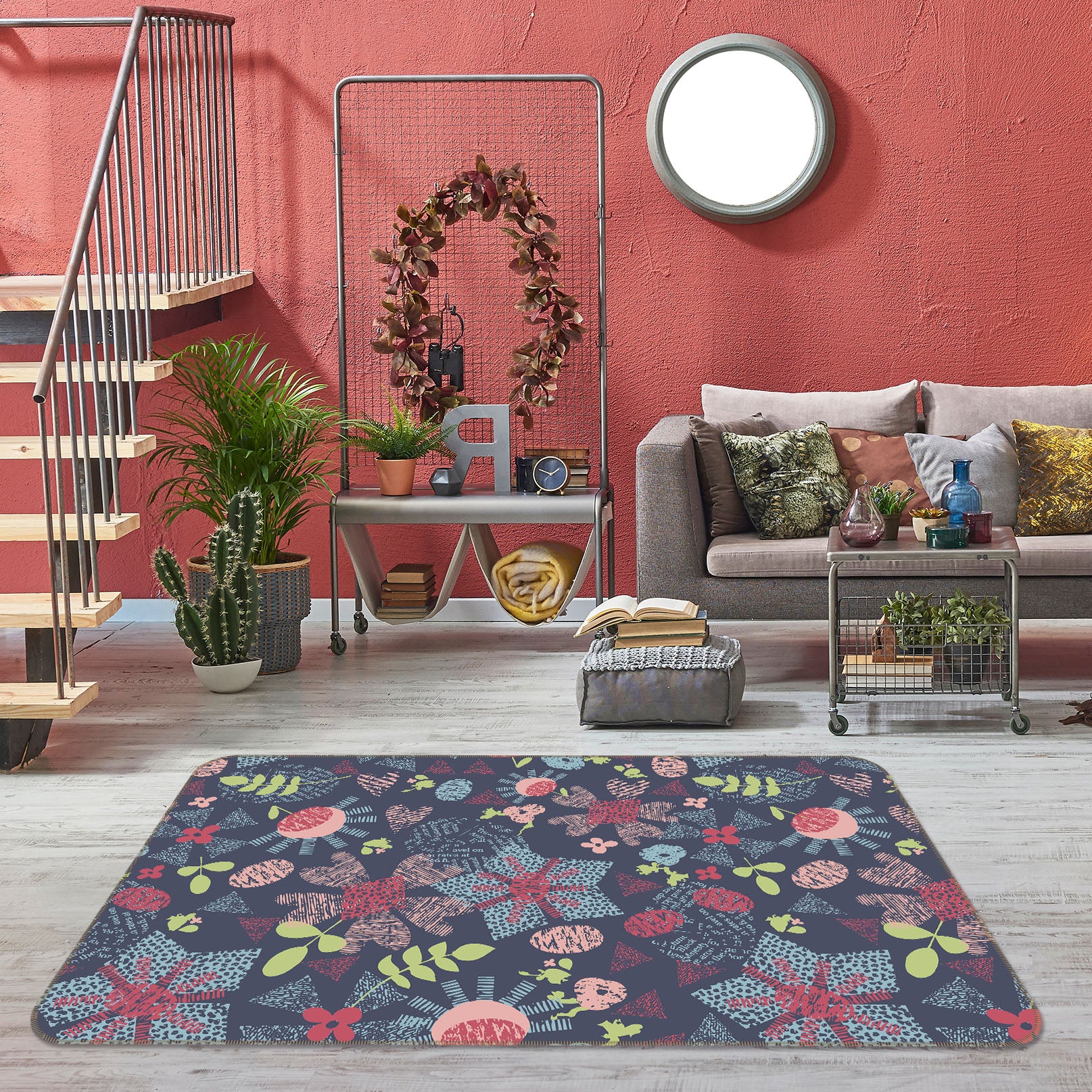 3D Pattern 35237 Non Slip Rug Mat