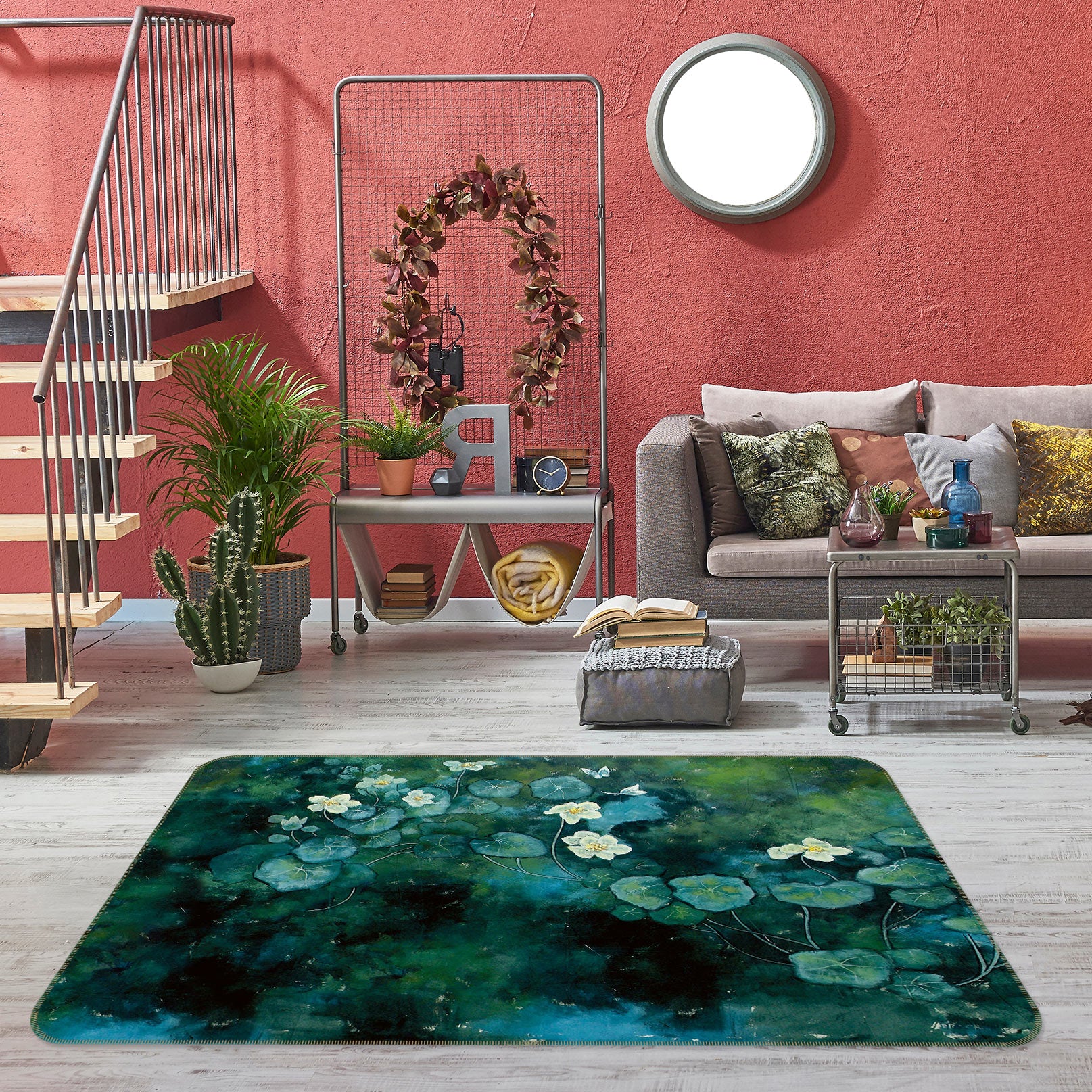 3D Leaves 75167 Non Slip Rug Mat