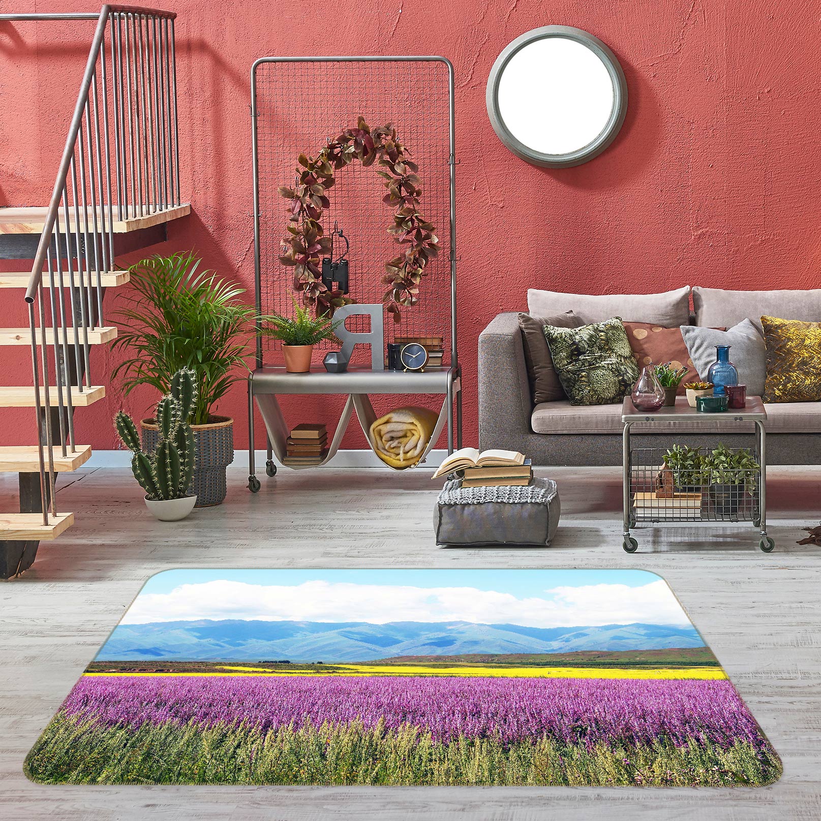 3D Flower Bush 76290 Non Slip Rug Mat