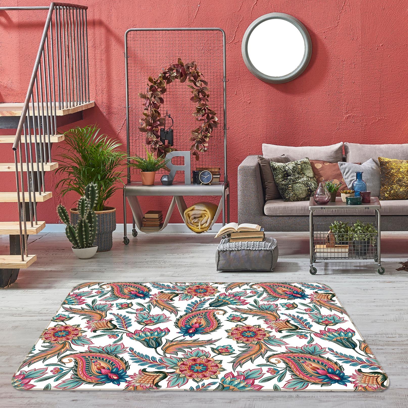 3D Pattern 35087 Non Slip Rug Mat