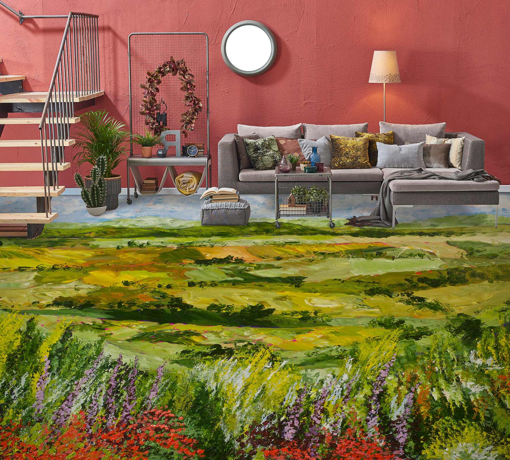 3D Field Grass 9556 Allan P. Friedlander Floor Mural
