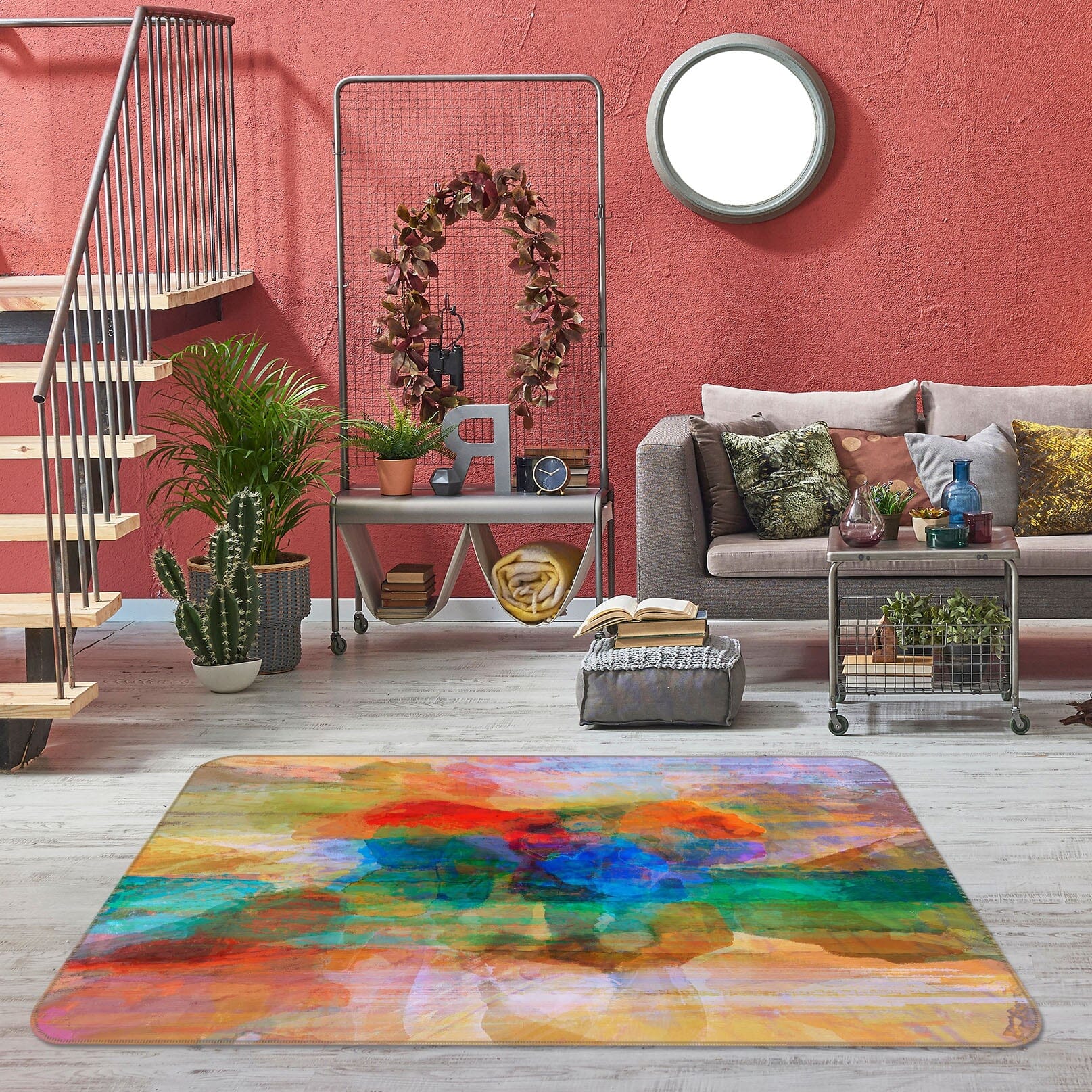 3D Beautiful Color 1036 Michael Tienhaara Rug Non Slip Rug Mat Mat AJ Creativity Home 