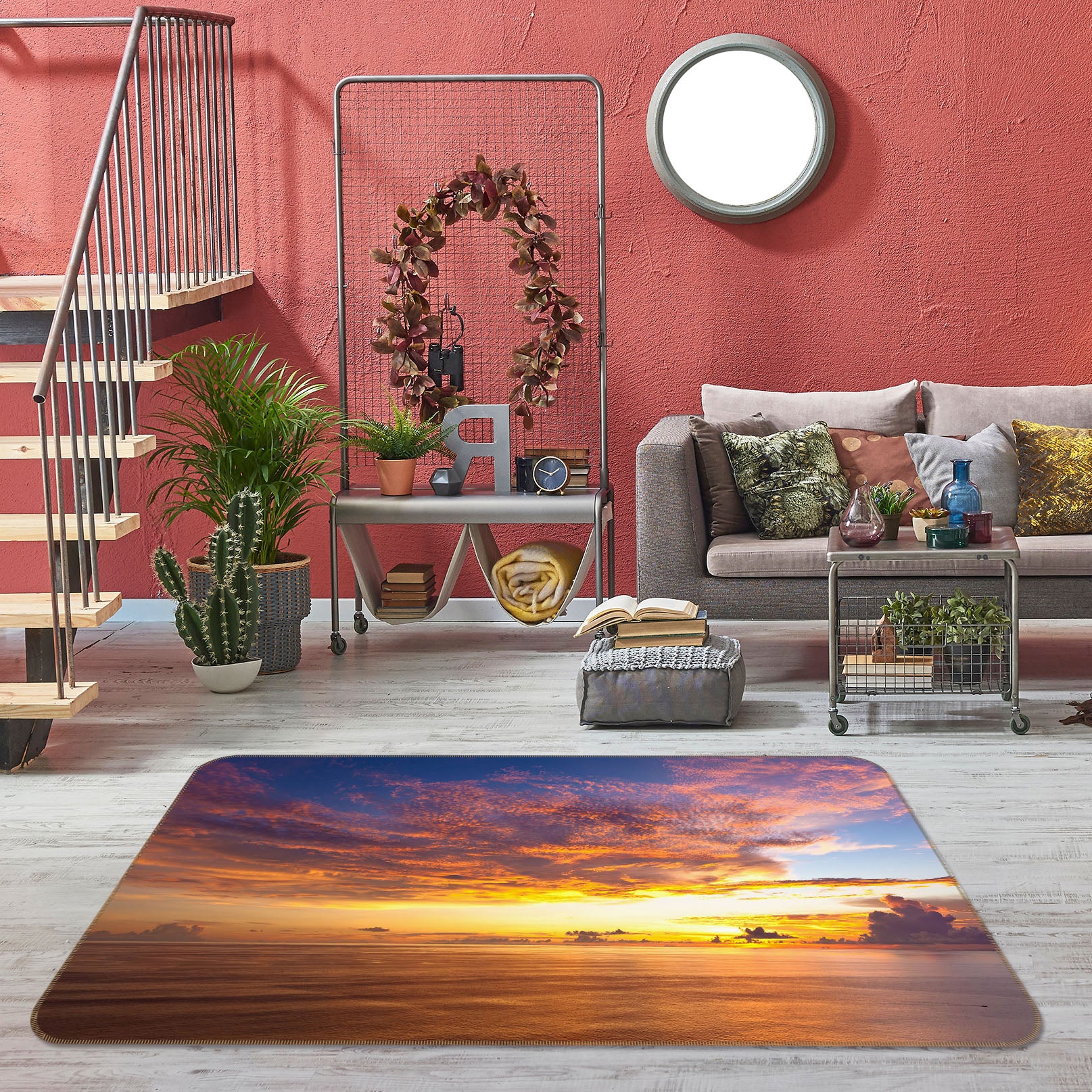 3D Sky Clouds 31188 Non Slip Rug Mat