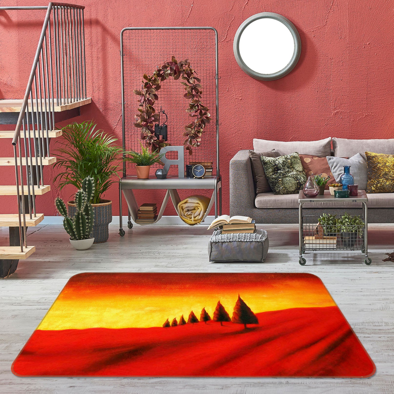 3D Trees 33165 Non Slip Rug Mat