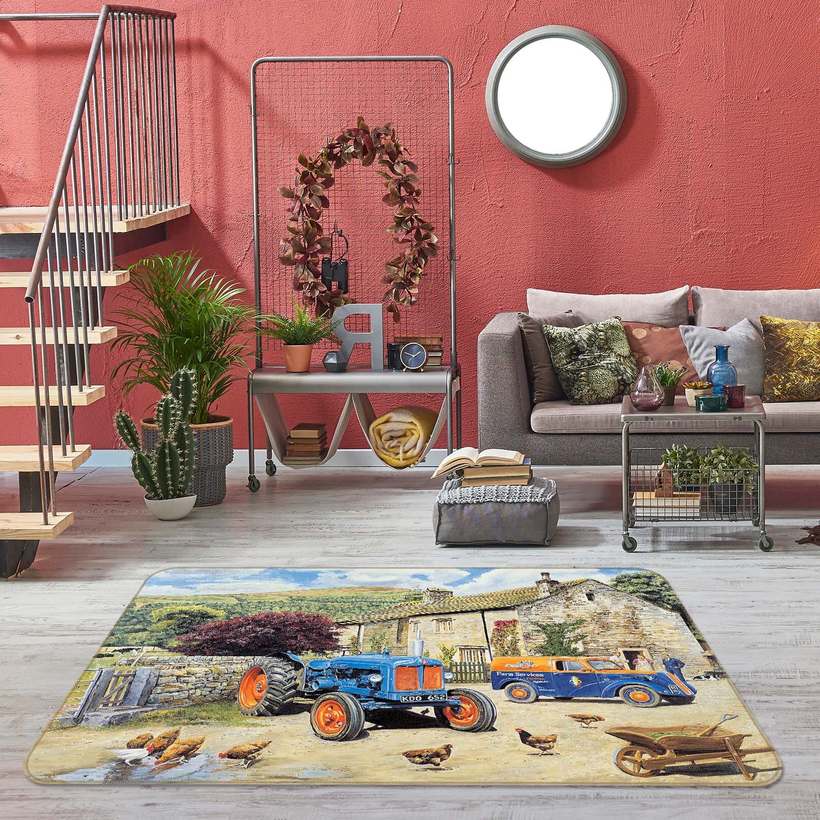 3D The New Major 1112 Trevor Mitchell Rug Non Slip Rug Mat Mat AJ Creativity Home 