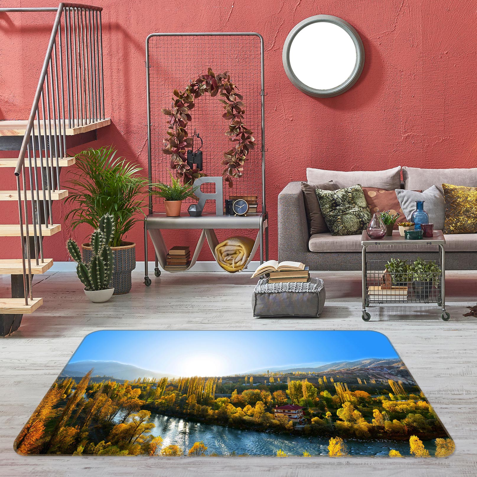 3D River 76281 Non Slip Rug Mat