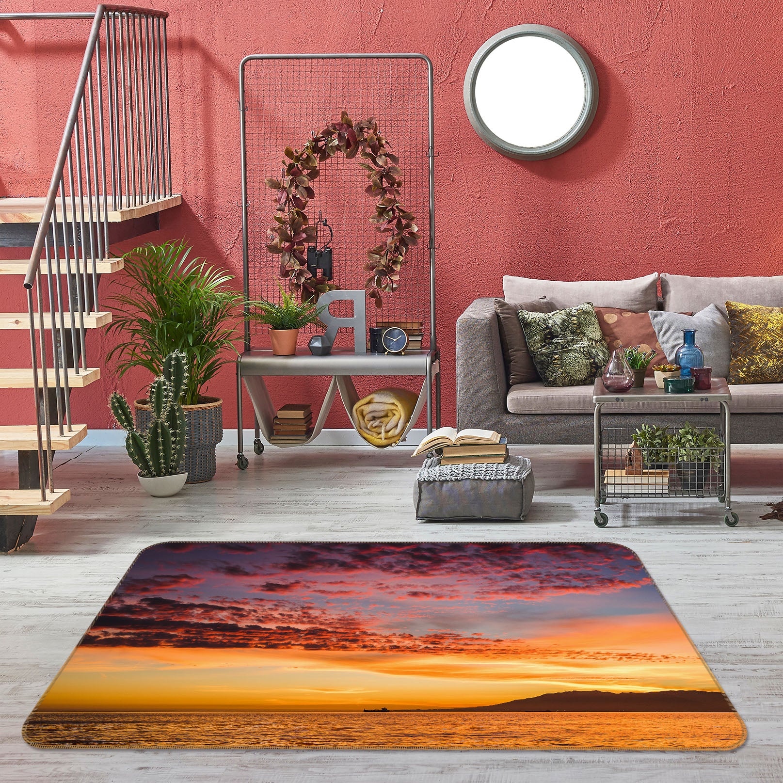 3D Clouds 31111 Non Slip Rug Mat