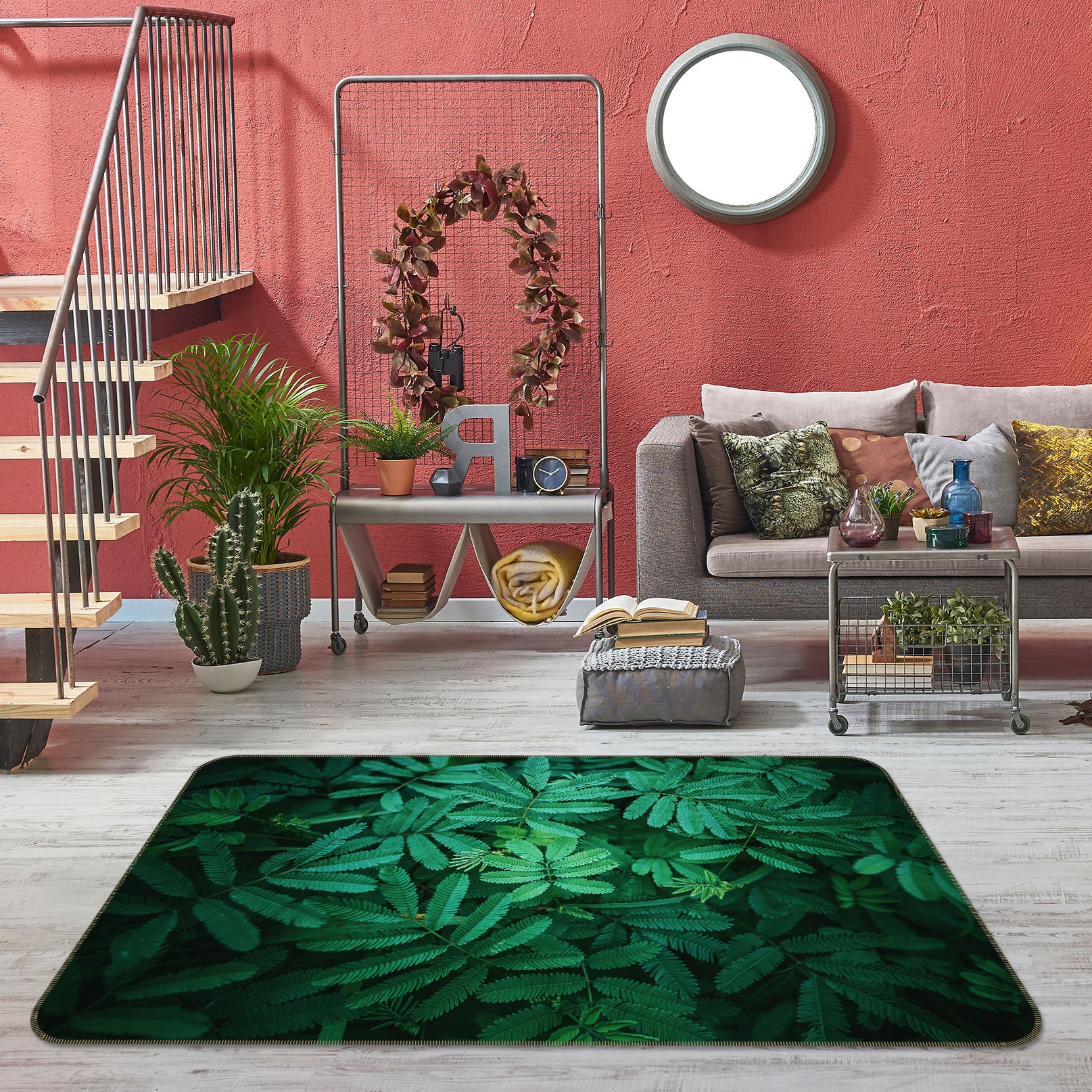 3D Leaves 65116 Non Slip Rug Mat