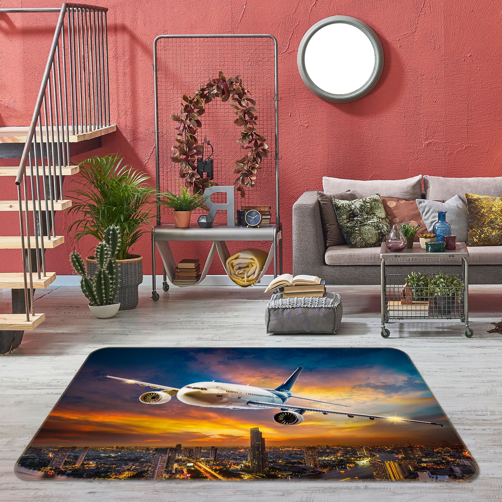 3D Aircraft City 42077 Vehicle Non Slip Rug Mat