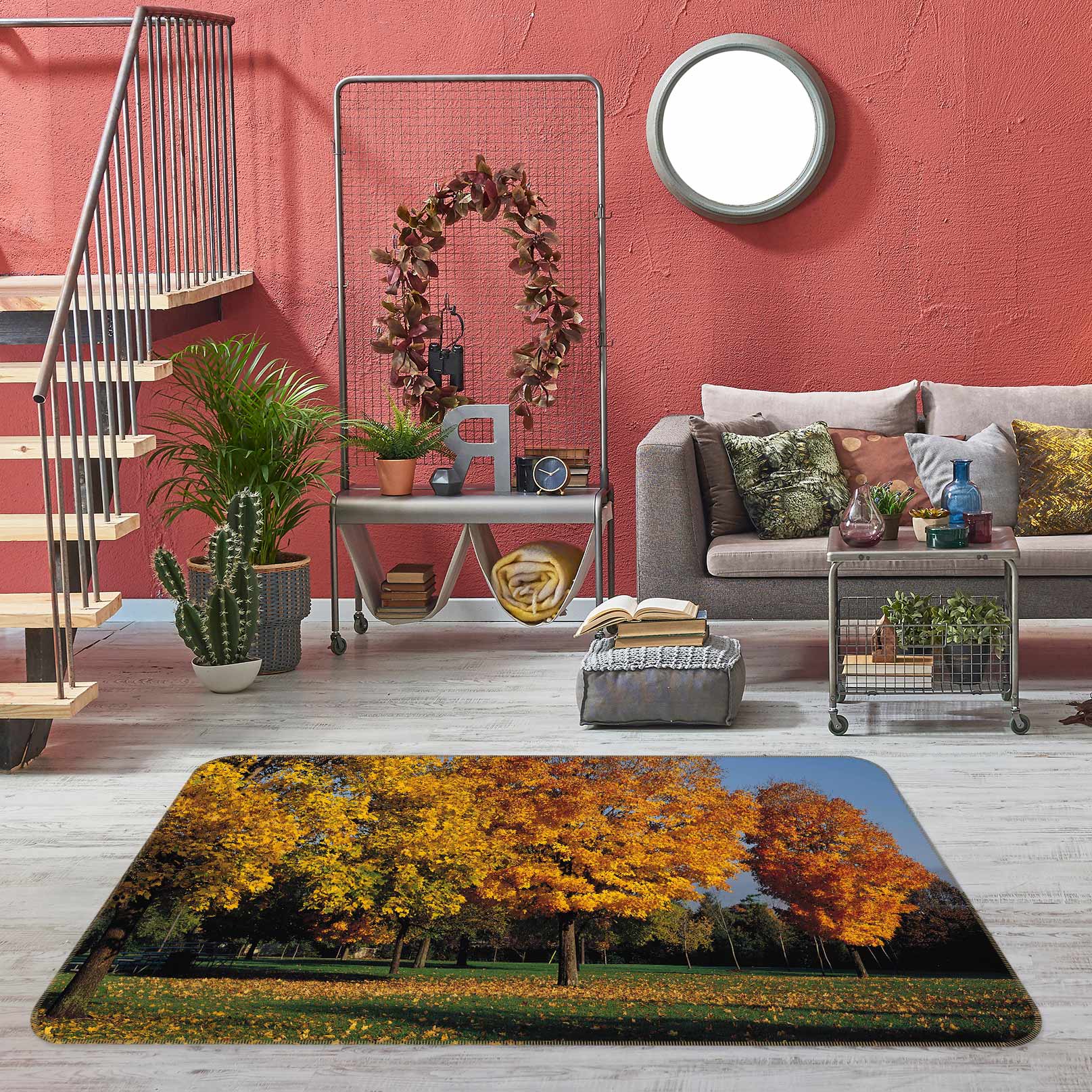 3D Trees 75270 Non Slip Rug Mat
