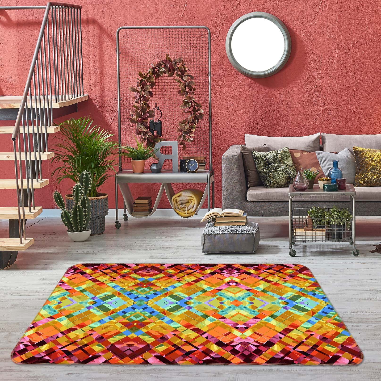 3D Colorful Pattern 1002 Shandra Smith Rug Non Slip Rug Mat Mat AJ Creativity Home 