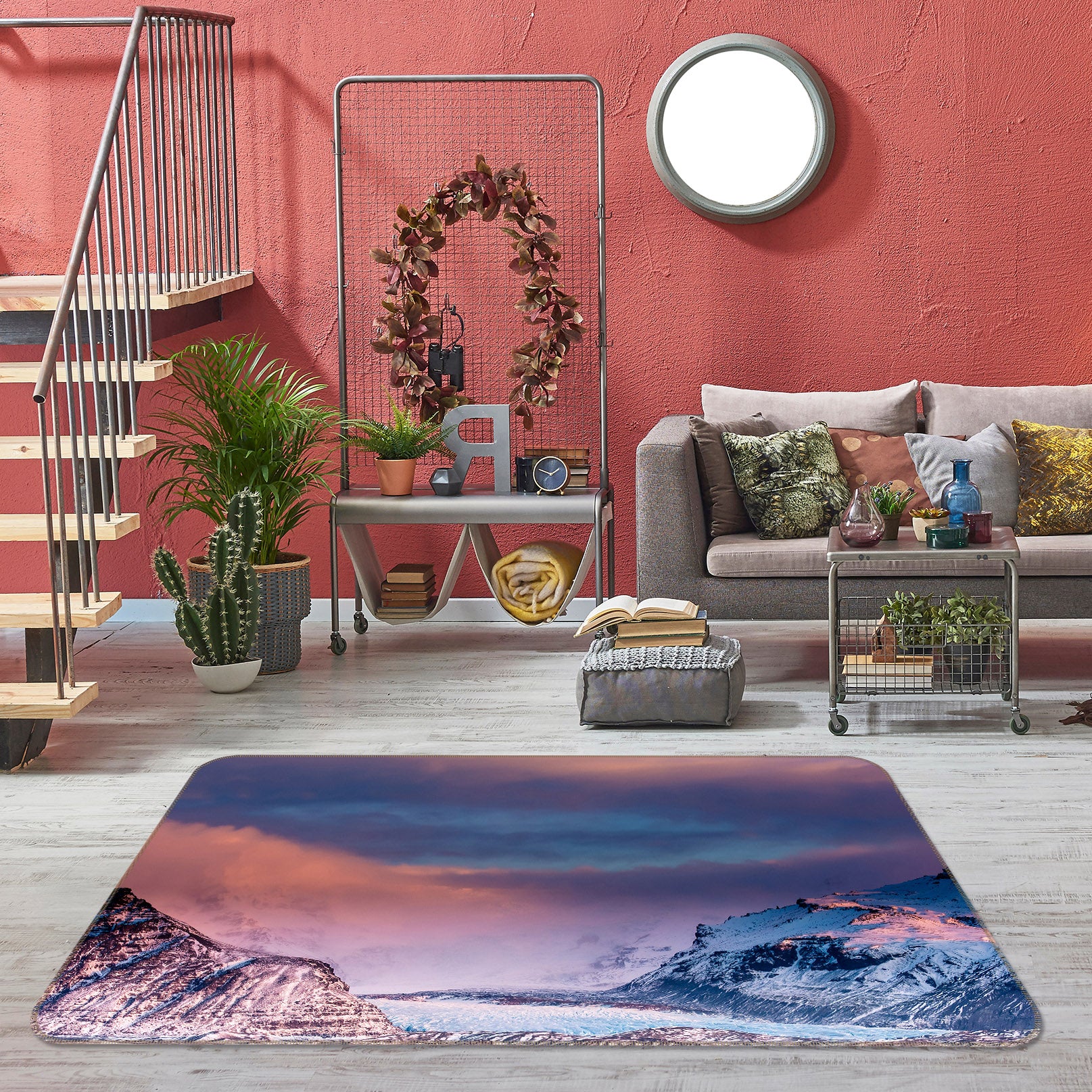 3D Snow Mountain 34219 Non Slip Rug Mat