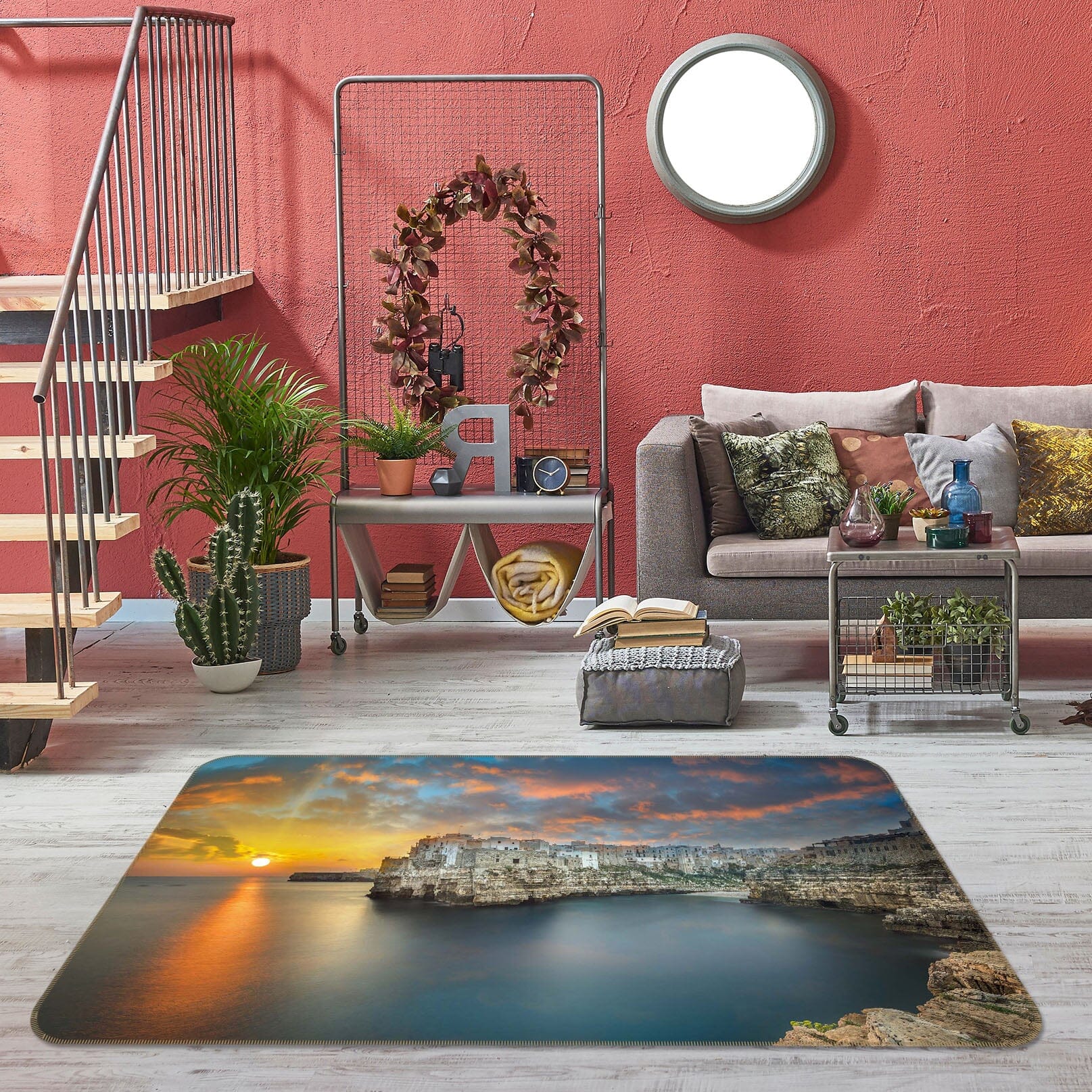 3D Water City 1158 Marco Carmassi Rug Non Slip Rug Mat Mat AJ Creativity Home 