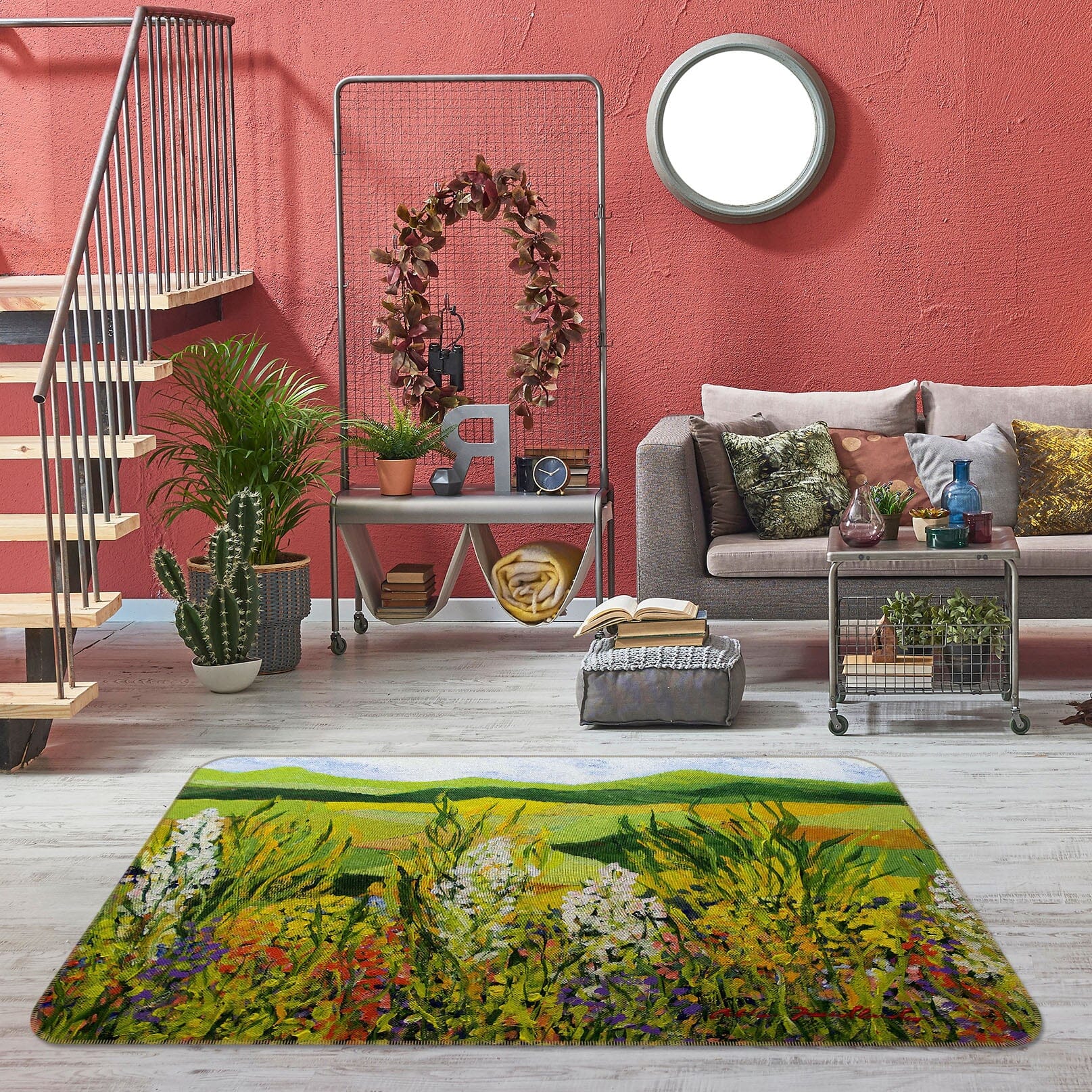3D Summer Field 1098 Allan P. Friedlander Rug Non Slip Rug Mat Mat AJ Creativity Home 
