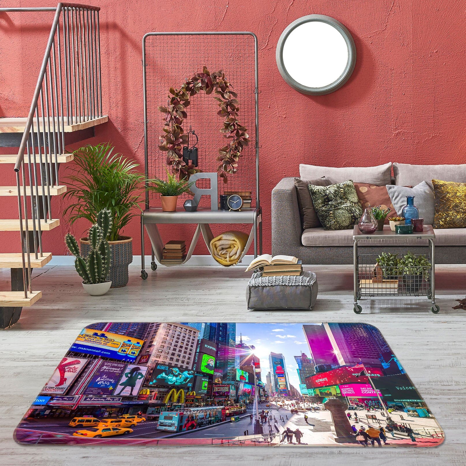3D Colorful City 1010 Assaf Frank Rug Non Slip Rug Mat Mat AJ Creativity Home 