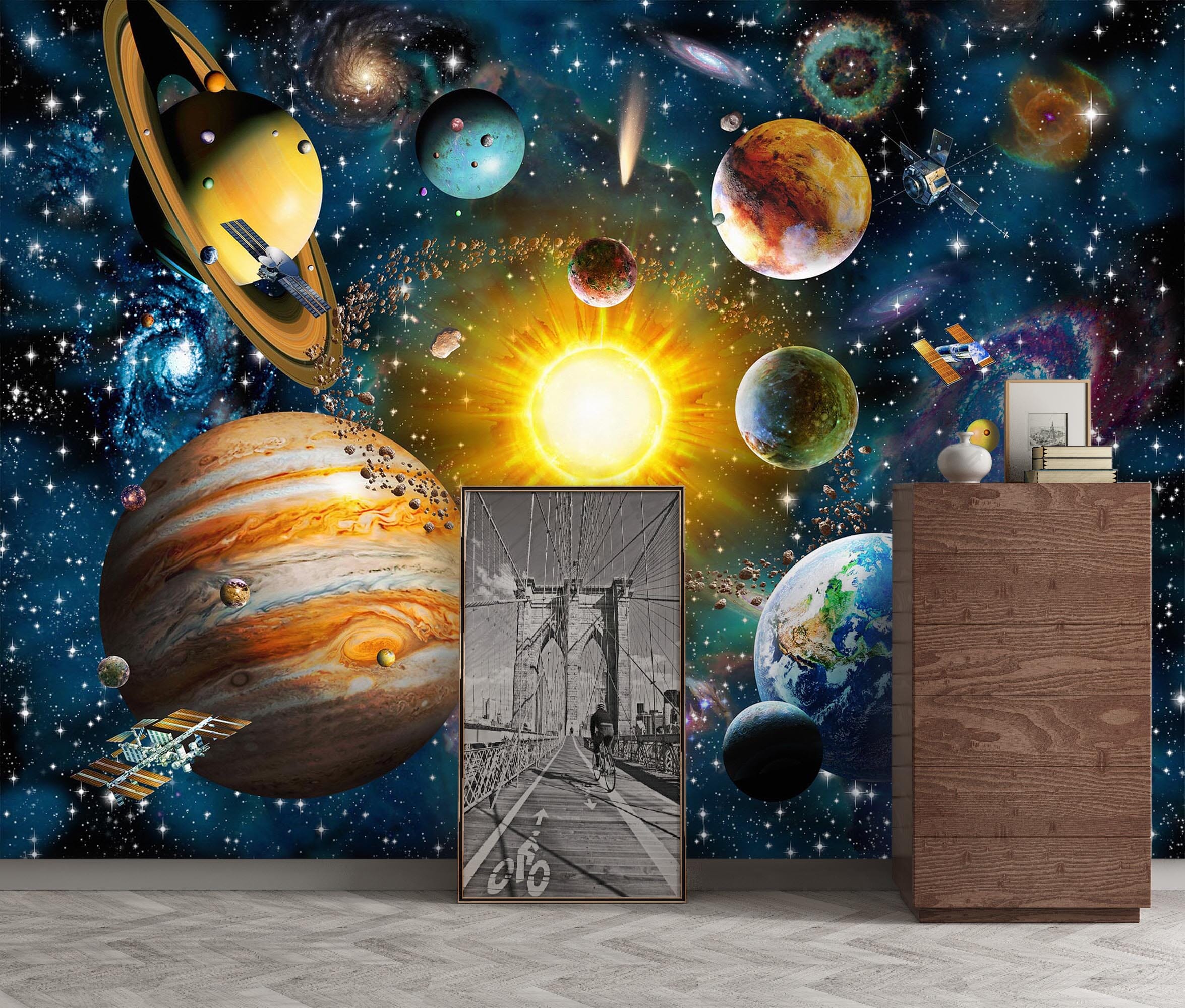 3D Galaxy Planet 115 Wall Murals Wallpaper AJ Wallpaper 2 
