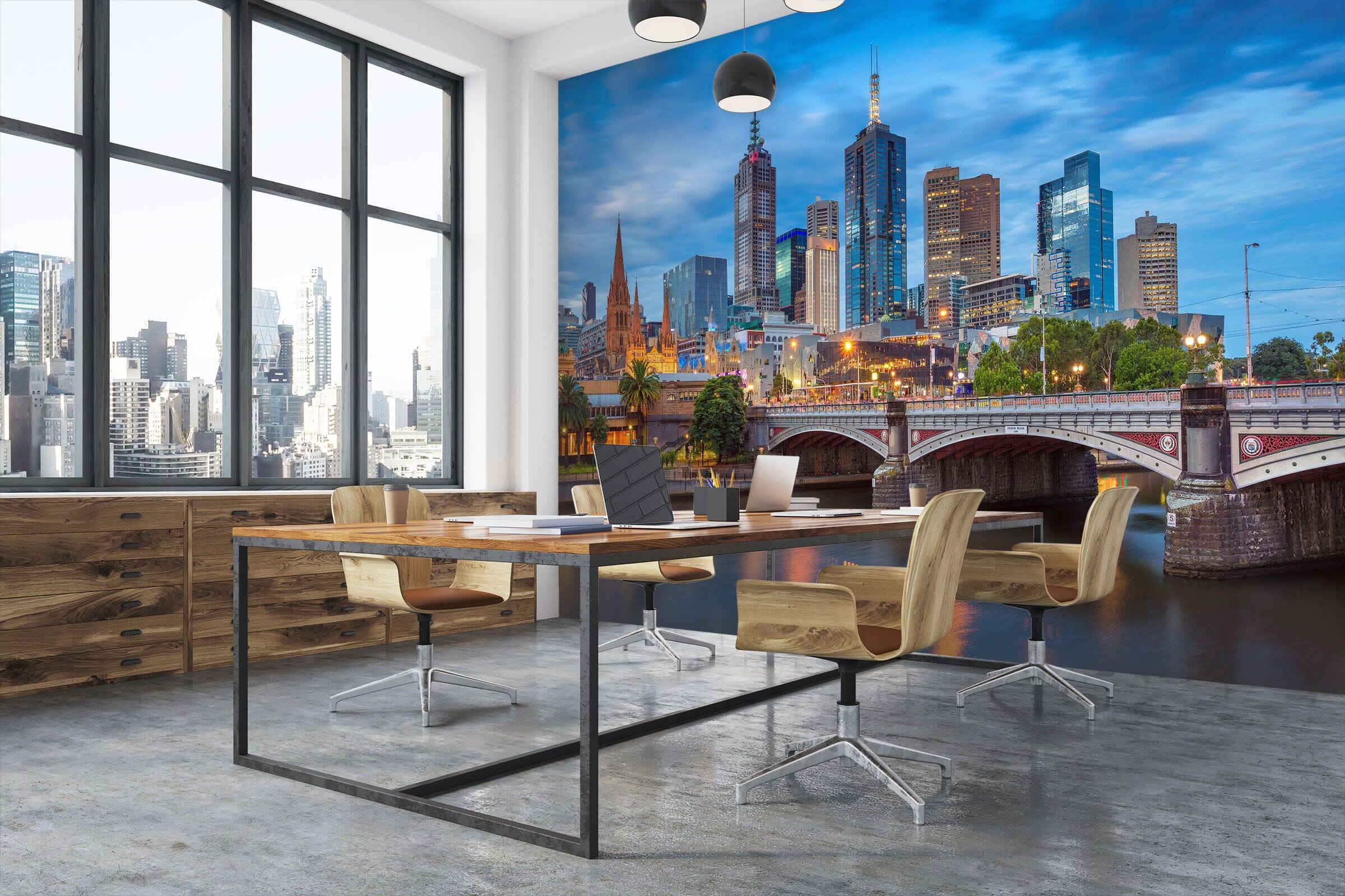 3D Night View Bridge 078 Wall Murals Wallpaper AJ Wallpaper 2 