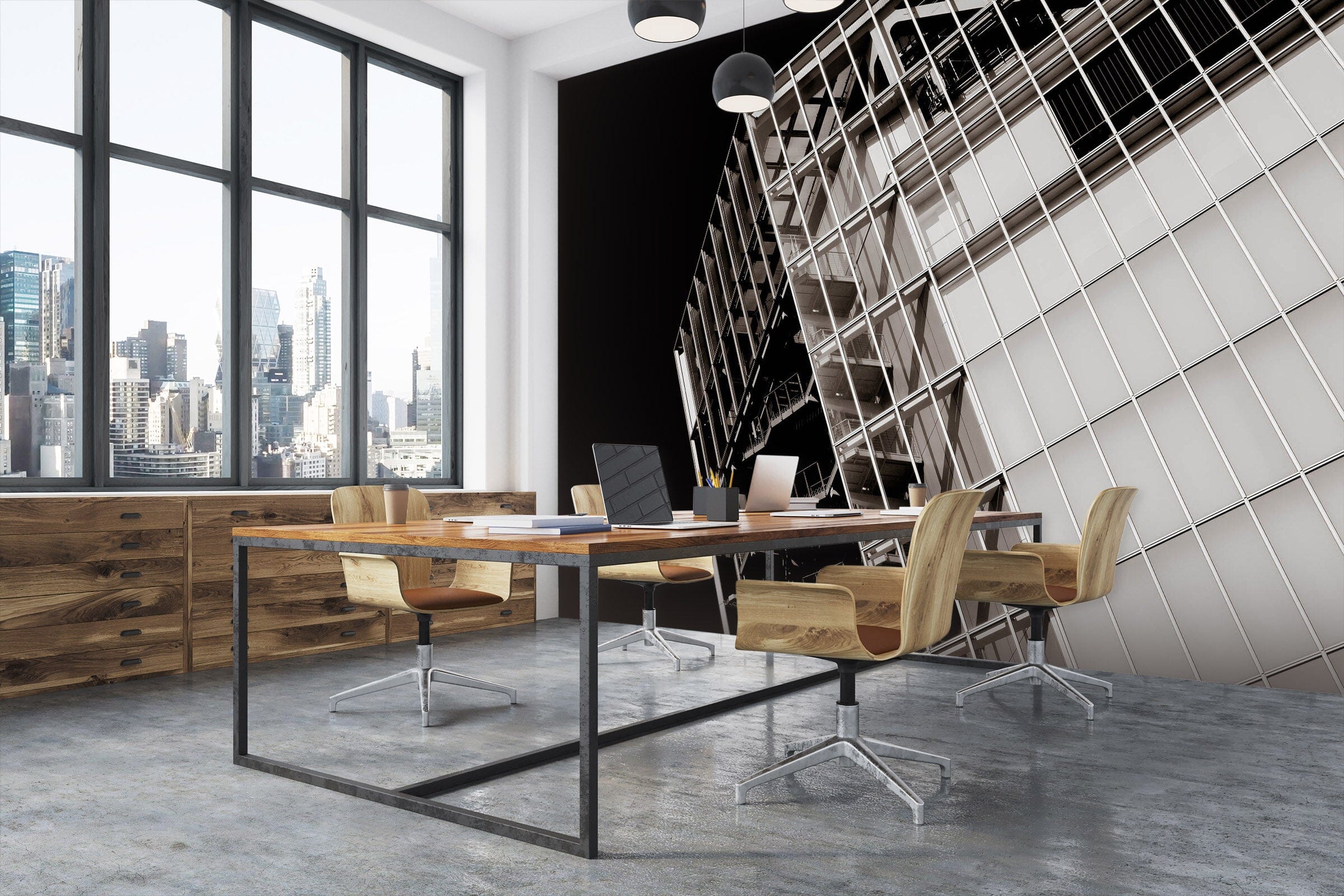 3D White Building 106 Noirblanc777 Wall Mural Wall Murals Wallpaper AJ Wallpaper 2 