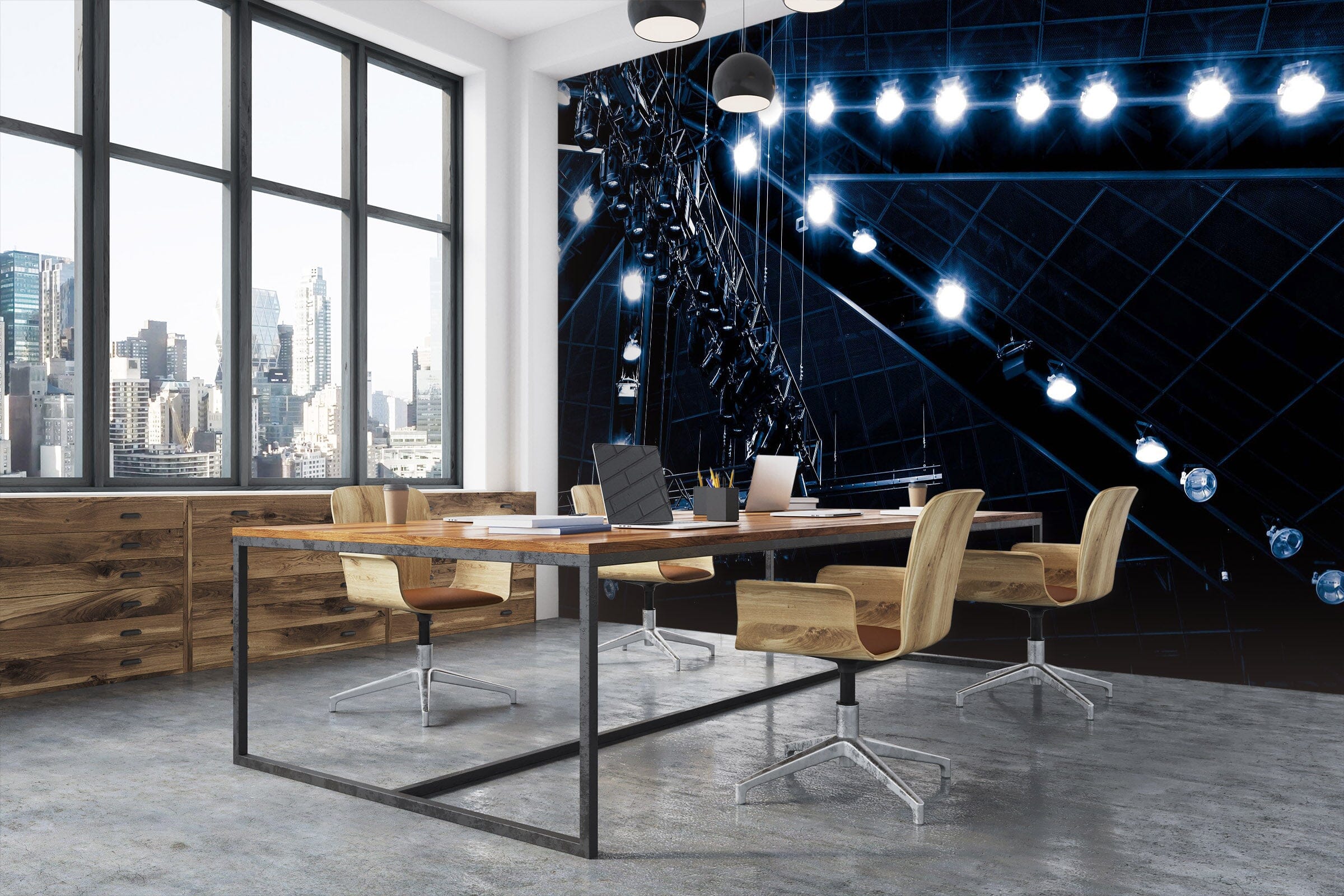 3D White Light 102 Noirblanc777 Wall Mural Wall Murals Wallpaper AJ Wallpaper 2 