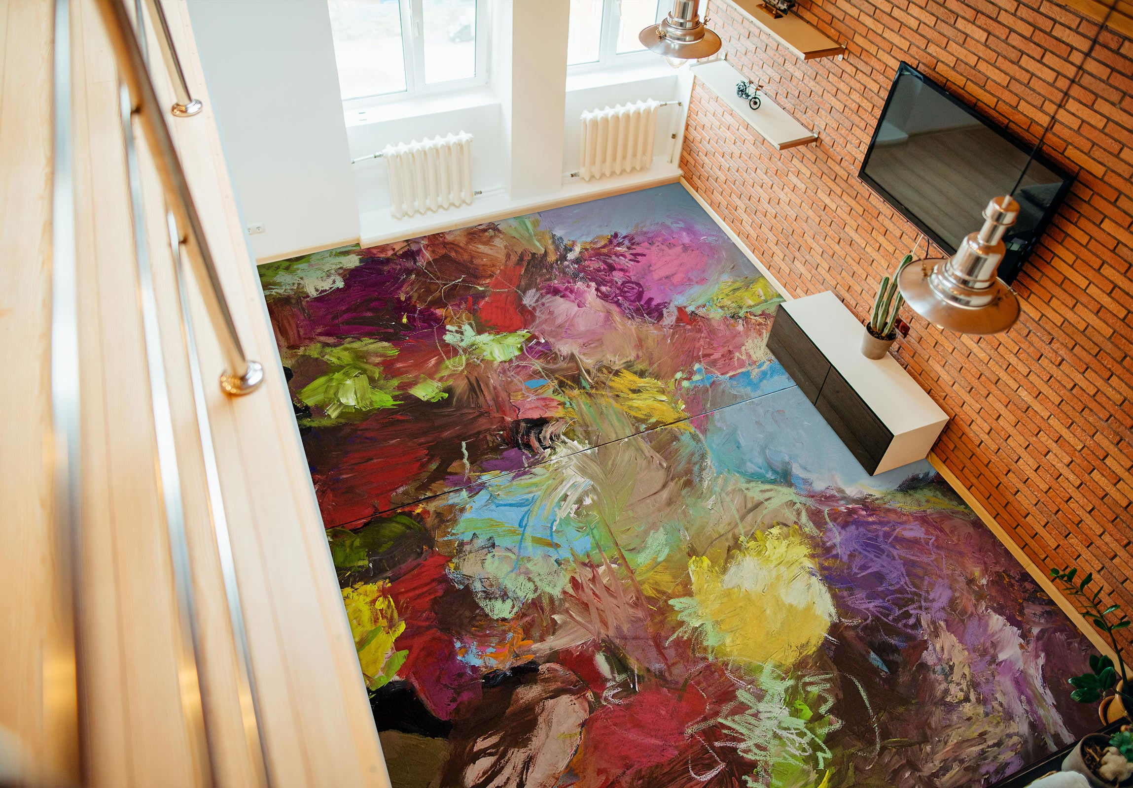 3D Painting Pattern 9636 Allan P. Friedlander Floor Mural