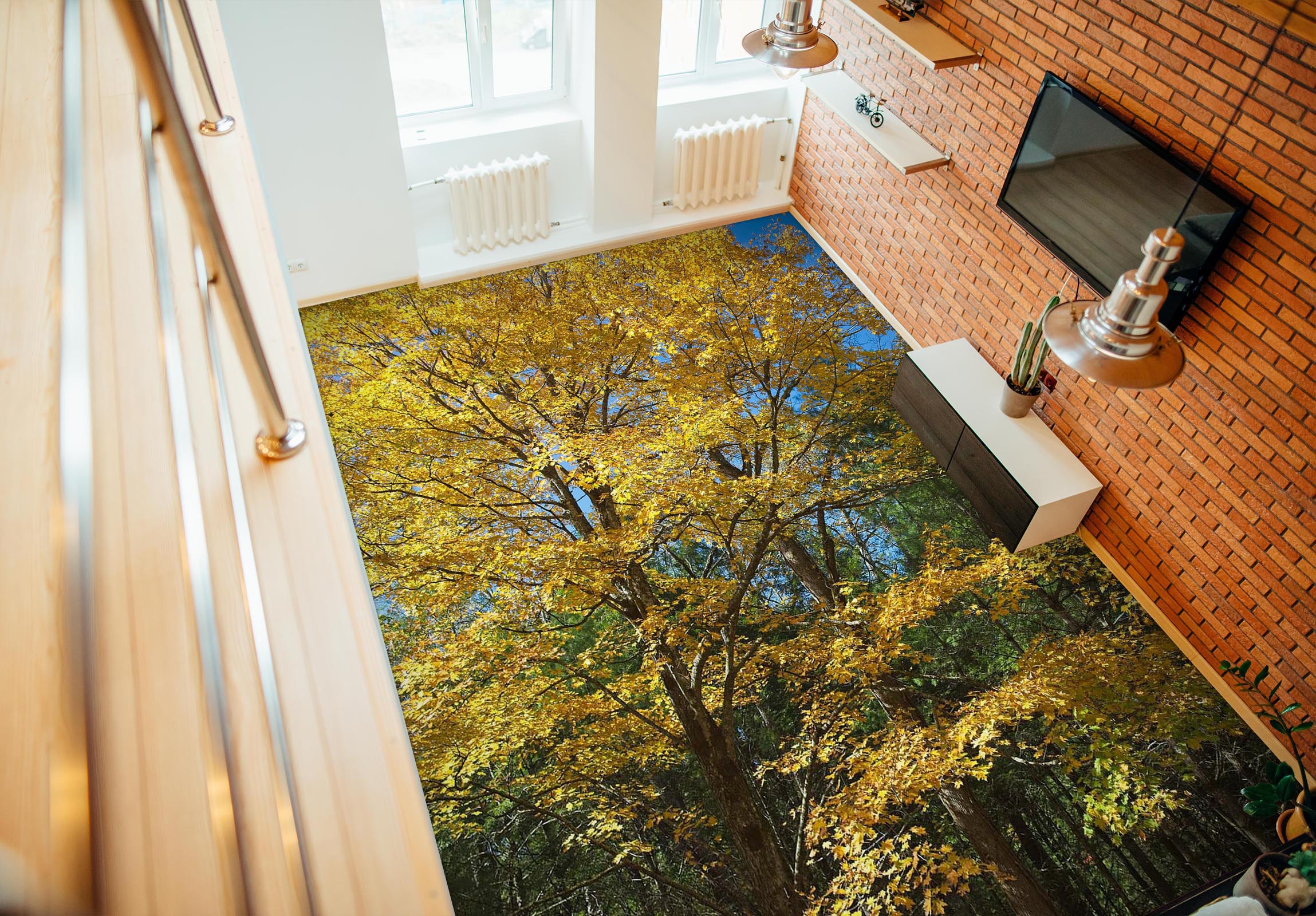3D Trees 98192 Kathy Barefield Floor Mural