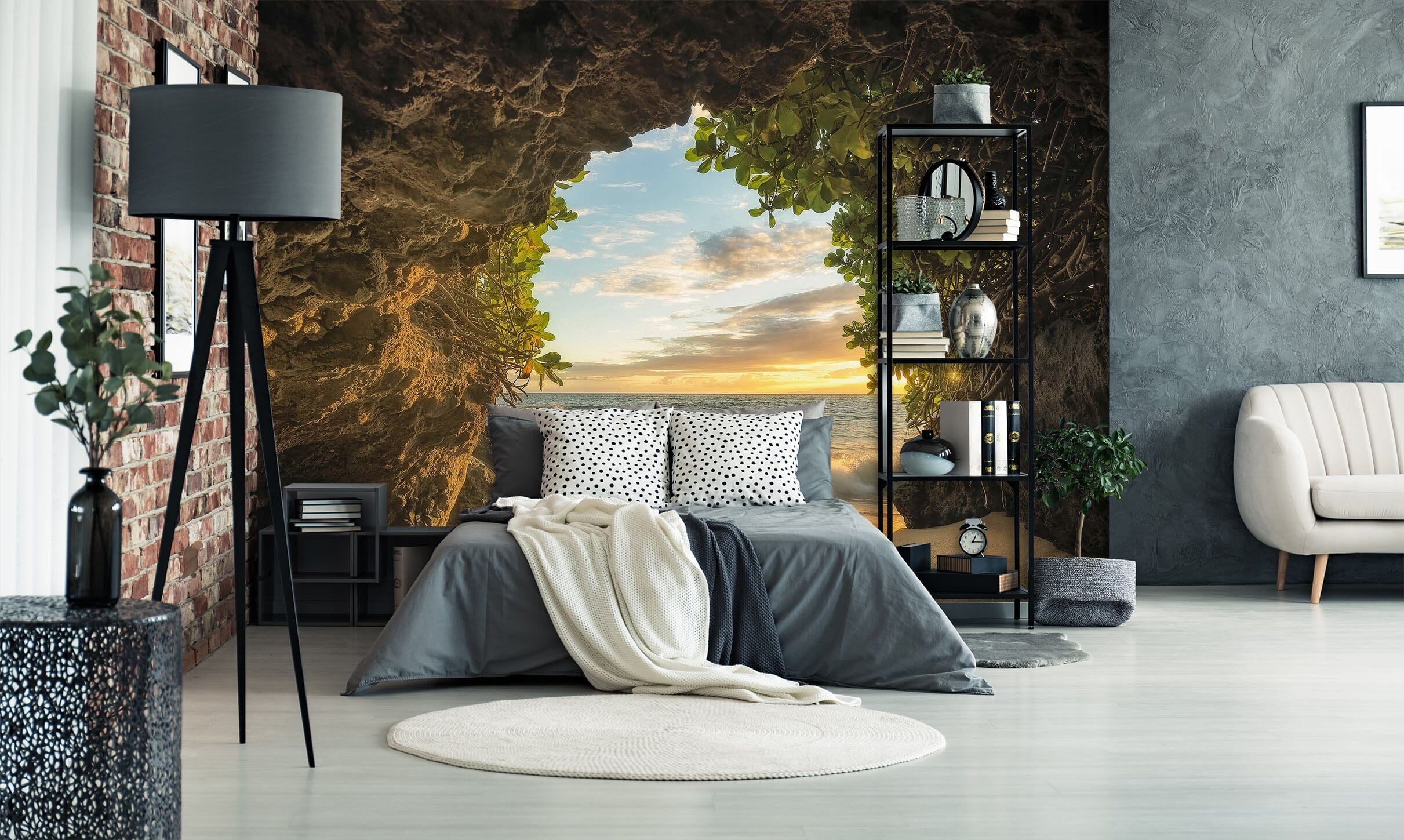 3D Cave Sea 1724 Wall Murals Wallpaper AJ Wallpaper 2 
